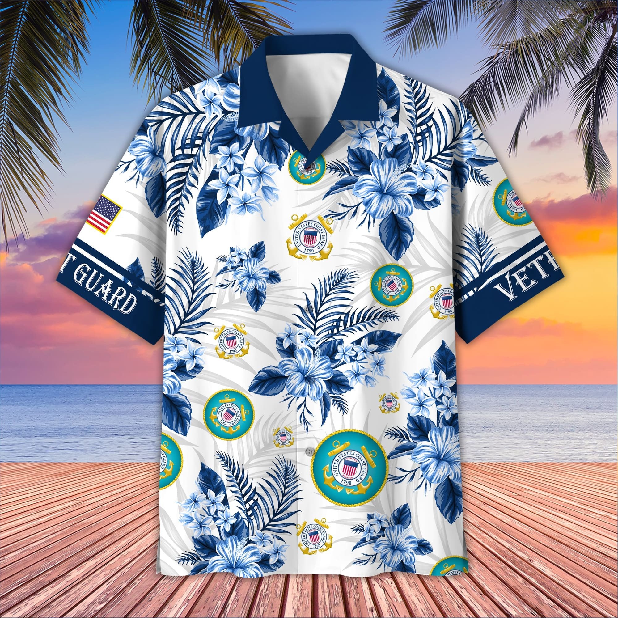 Premium US Veterans Hawaiian Shirt BPVC230403, Gifts For US Veterans, Gifts On Memorial Day, Father's Day, Armed Forces Day, Veterans Day.