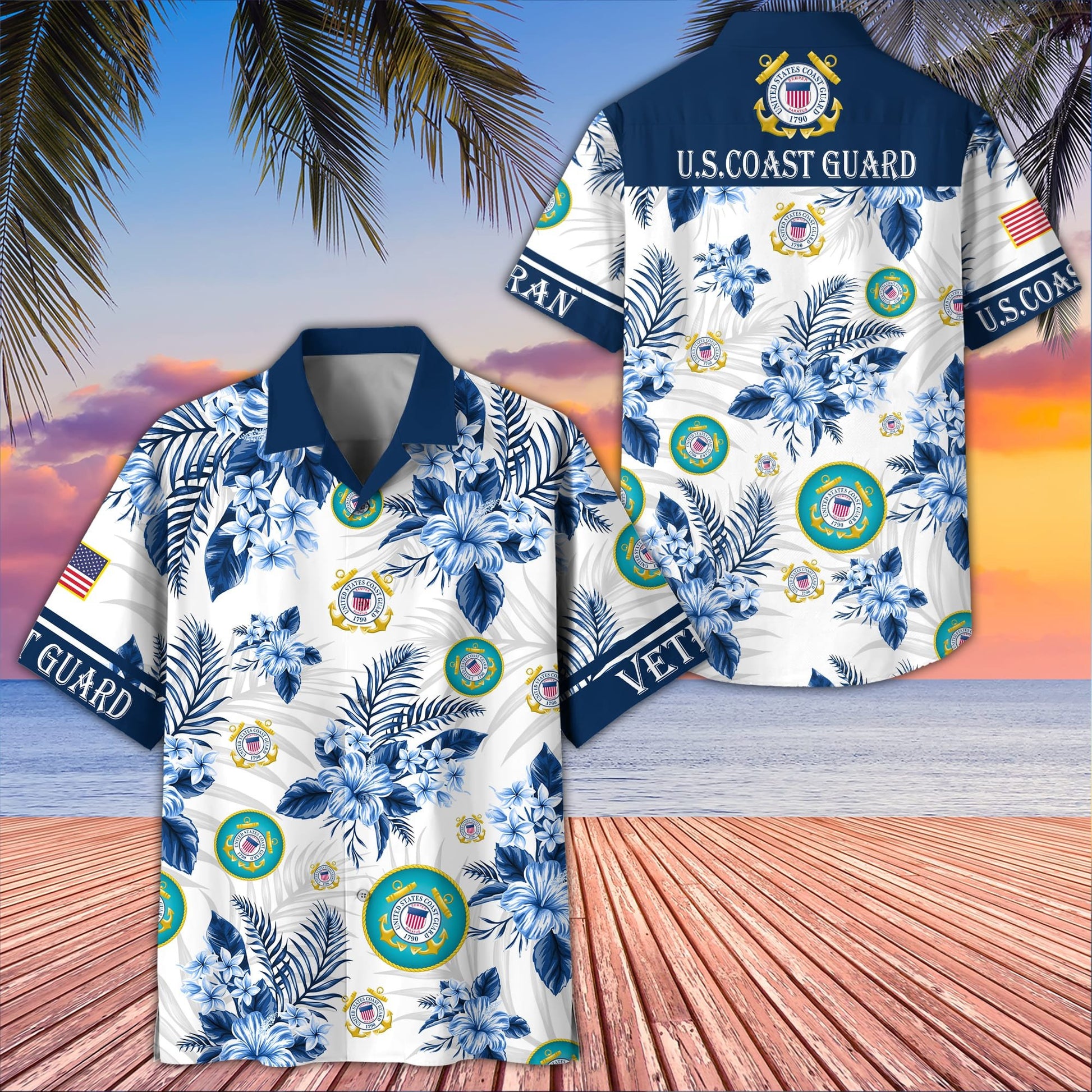 Premium US Veterans Hawaiian Shirt BPVC230403, Gifts For US Veterans, Gifts On Memorial Day, Father's Day, Armed Forces Day, Veterans Day.