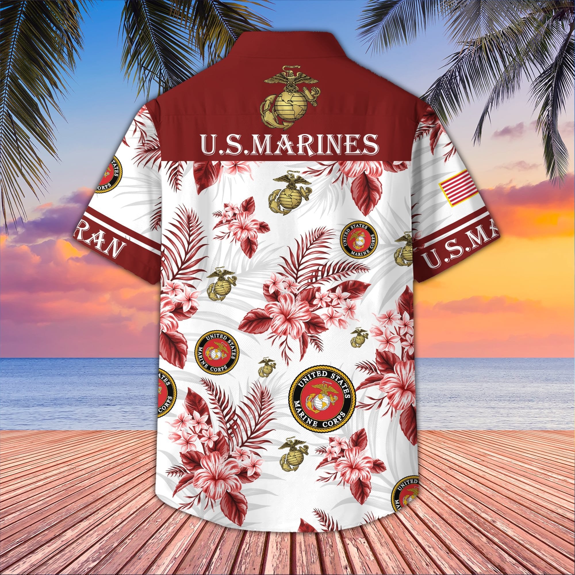Premium US Veterans Hawaiian Shirt BPVC230403, Gifts For US Veterans, Gifts On Memorial Day, Father's Day, Armed Forces Day, Veterans Day.