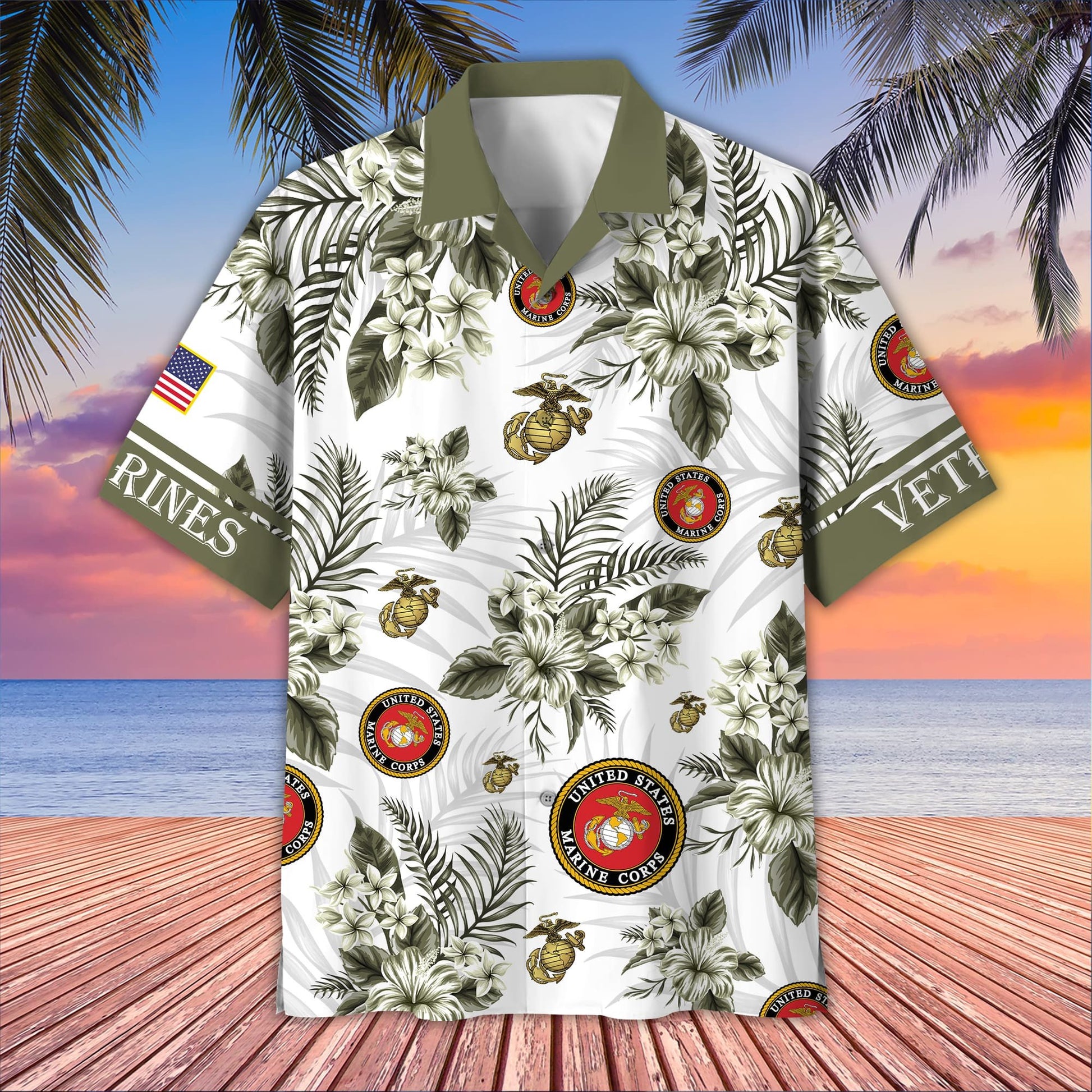 Premium US Veterans Hawaiian Shirt BPVC230403, Gifts For US Veterans, Gifts On Memorial Day, Father's Day, Armed Forces Day, Veterans Day.