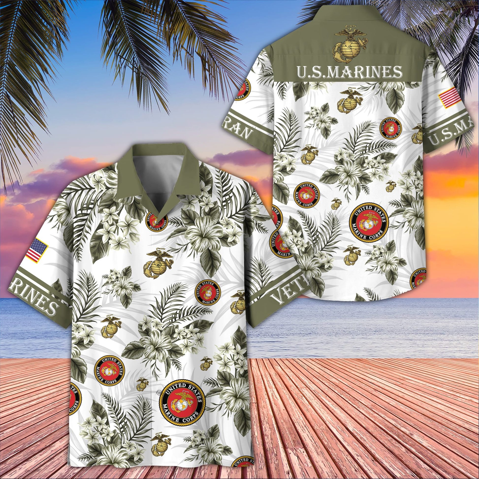 Premium US Veterans Hawaiian Shirt BPVC230403, Gifts For US Veterans, Gifts On Memorial Day, Father's Day, Armed Forces Day, Veterans Day.