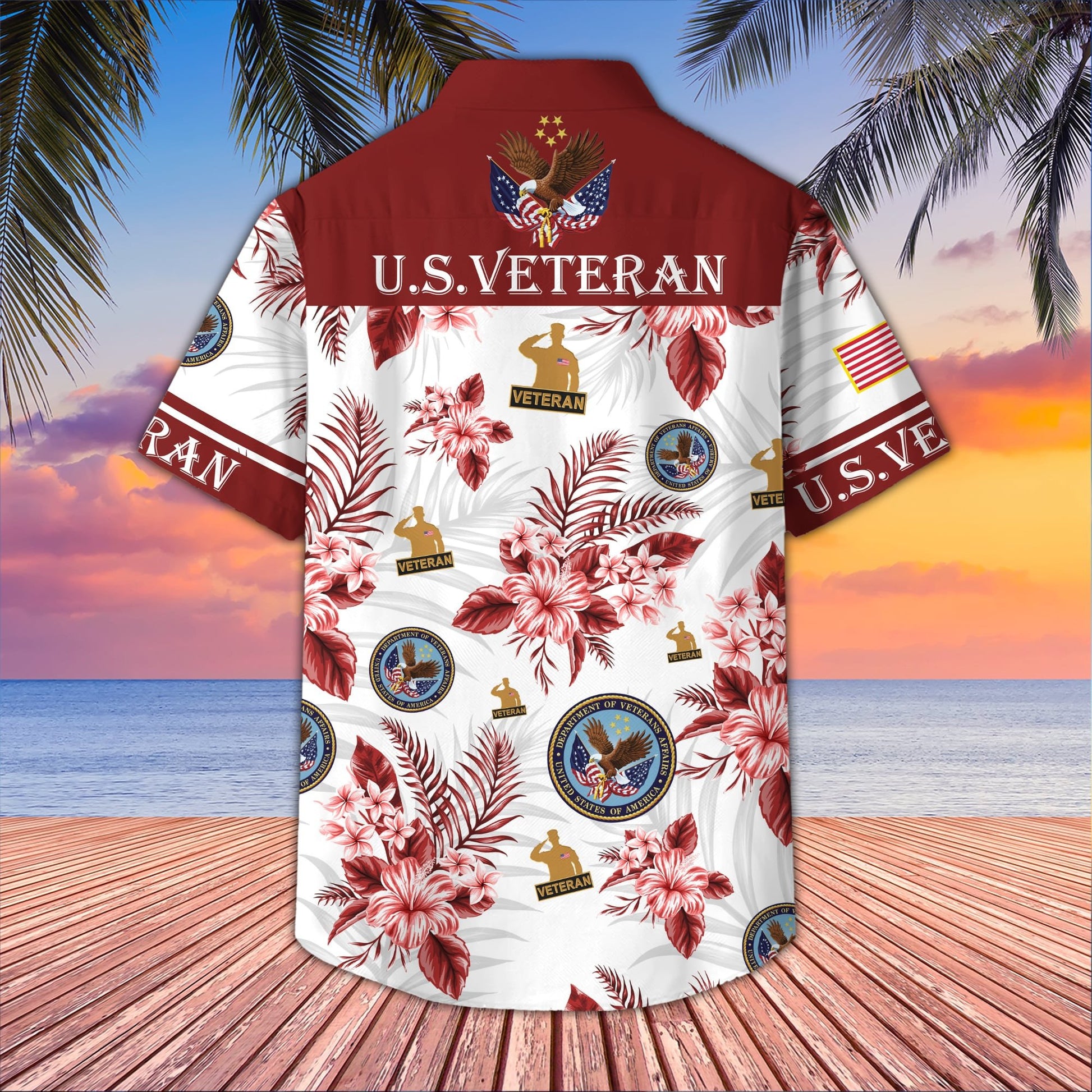 Premium US Veterans Hawaiian Shirt BPVC230403, Gifts For US Veterans, Gifts On Memorial Day, Father's Day, Armed Forces Day, Veterans Day.