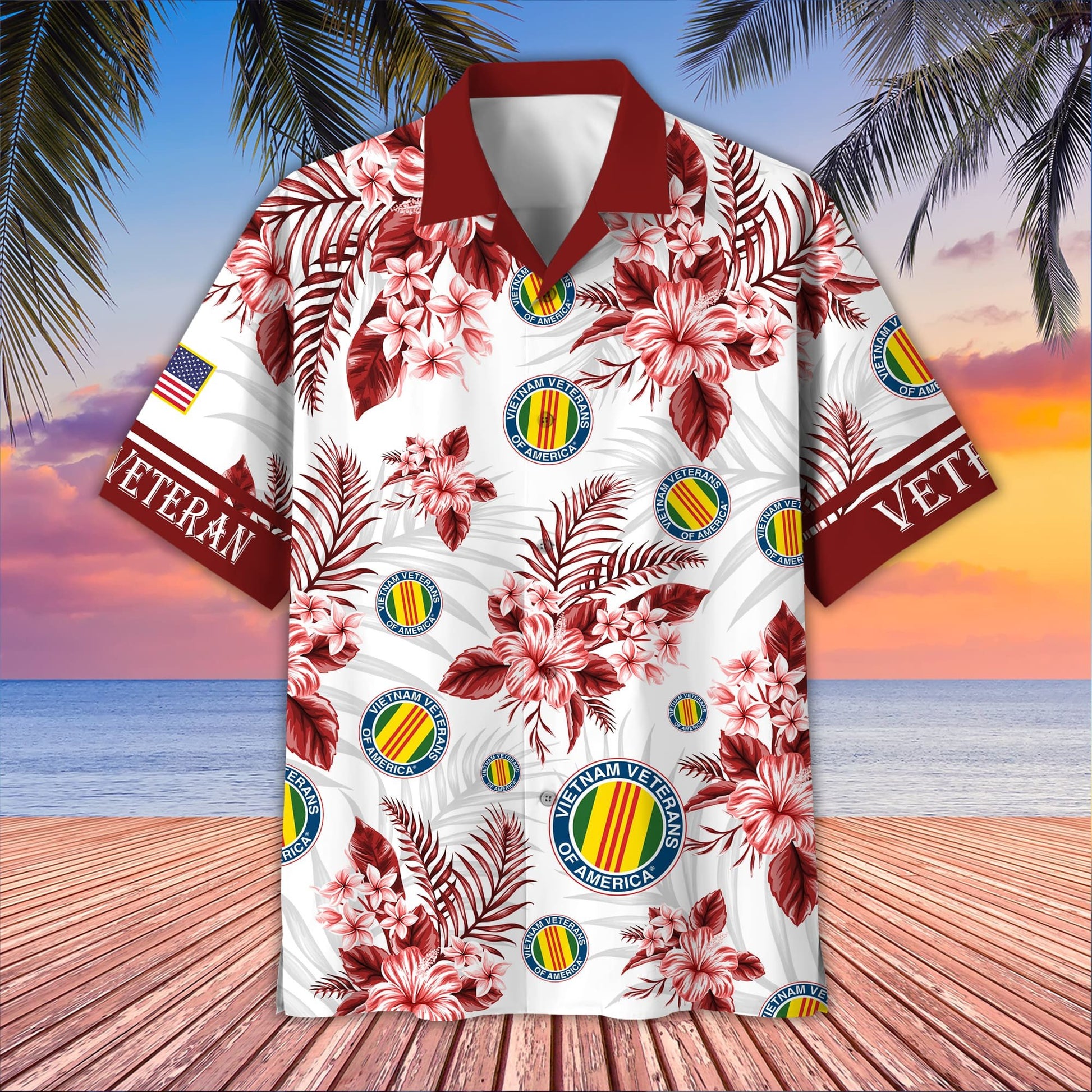Premium US Veterans Hawaiian Shirt BPVC230403, Gifts For US Veterans, Gifts On Memorial Day, Father's Day, Armed Forces Day, Veterans Day.