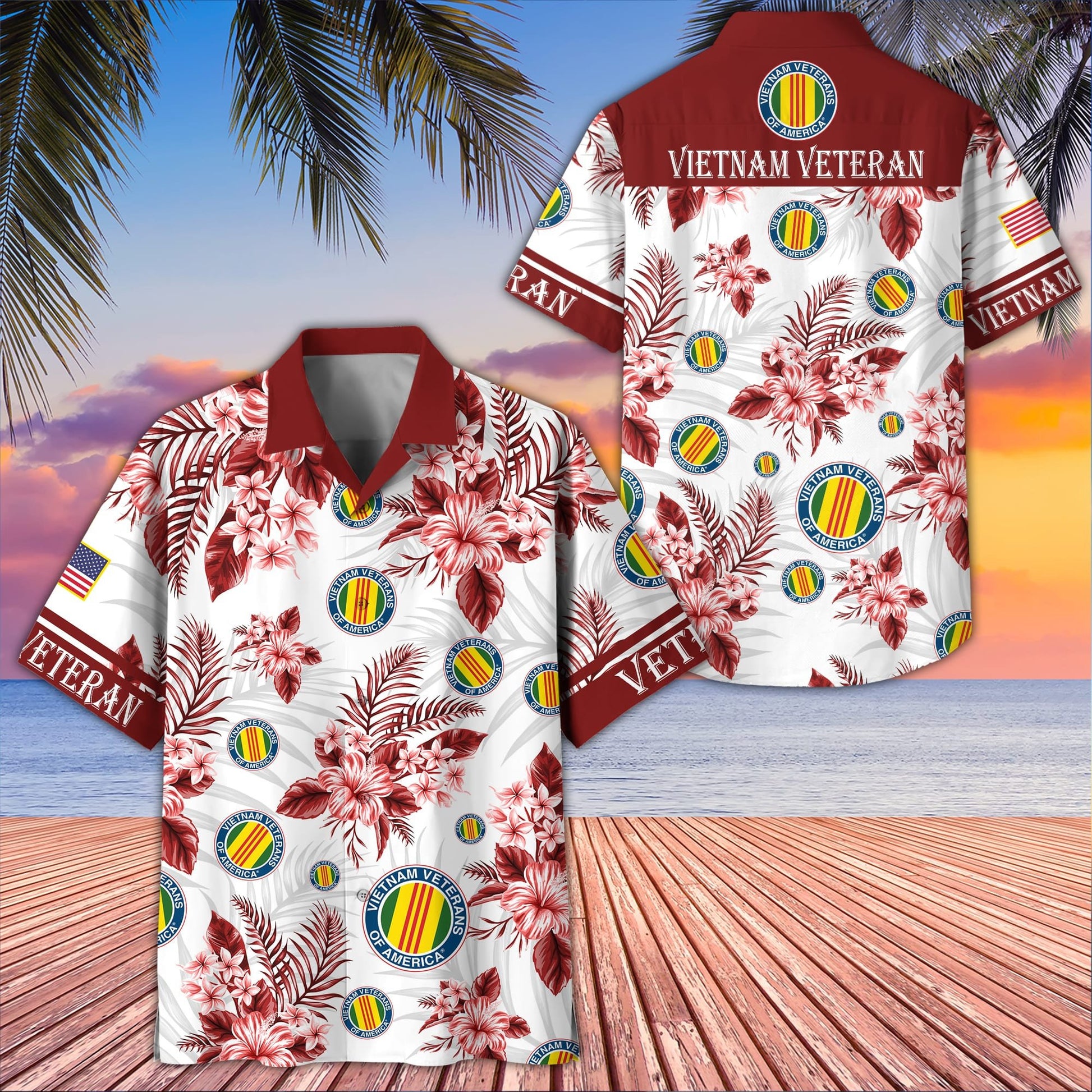 Premium US Veterans Hawaiian Shirt BPVC230403, Gifts For US Veterans, Gifts On Memorial Day, Father's Day, Armed Forces Day, Veterans Day.