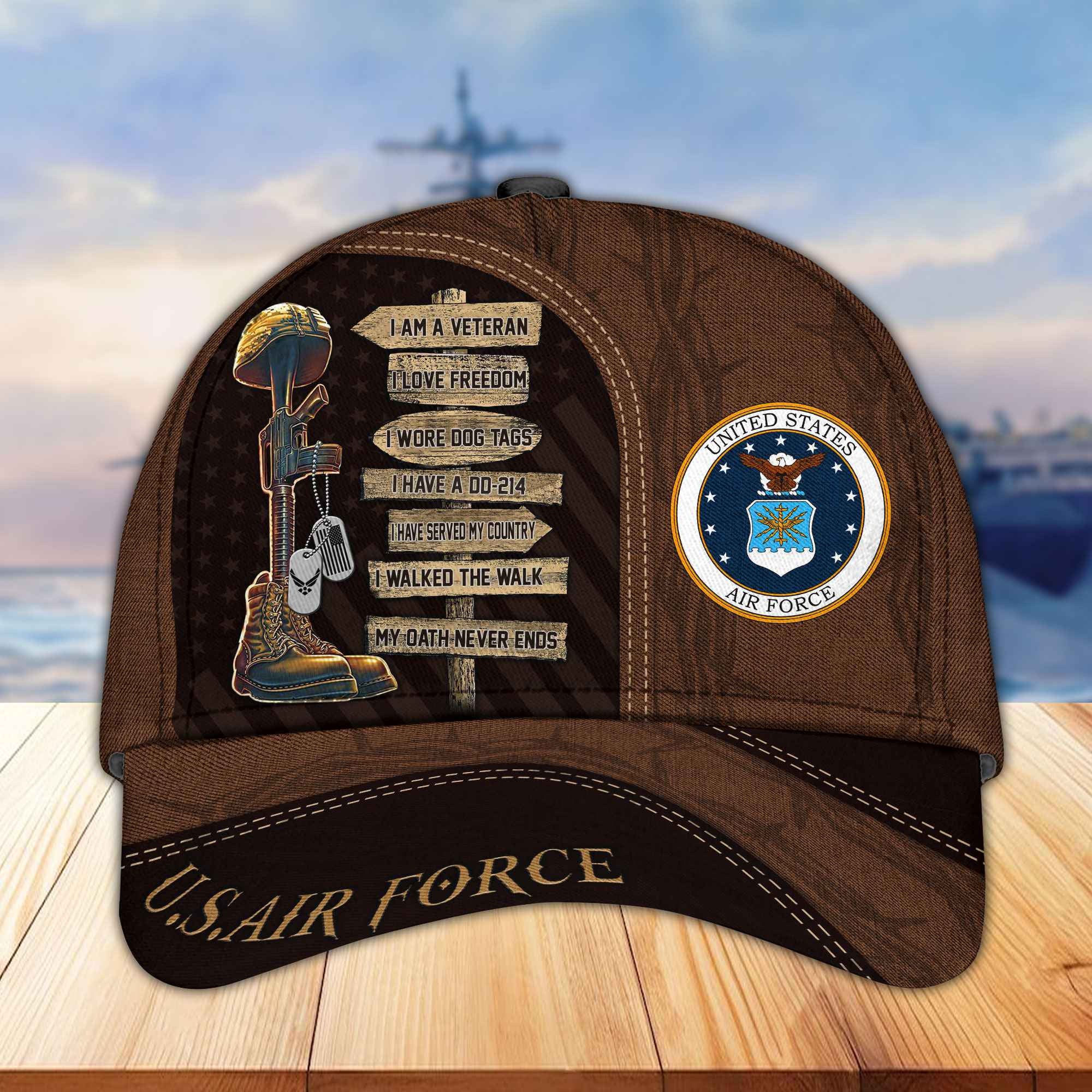 Premium Proudly Served US Veterans Cap, Gifts For US Veterans APHN171211