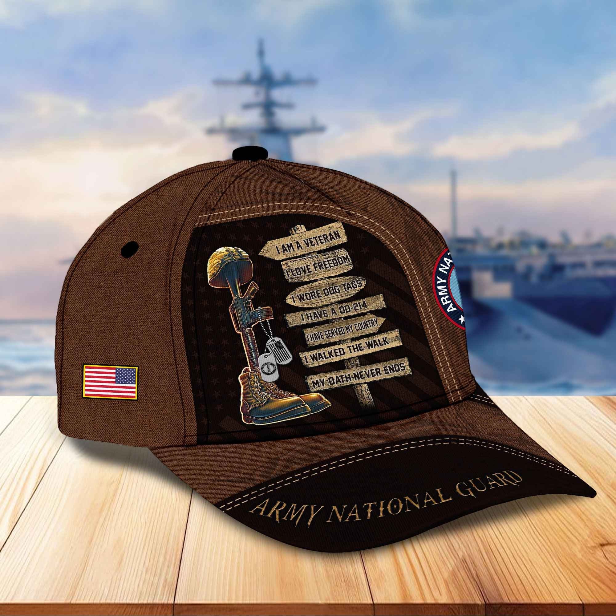 Premium Proudly Served US Veterans Cap, Gifts For US Veterans APHN171211