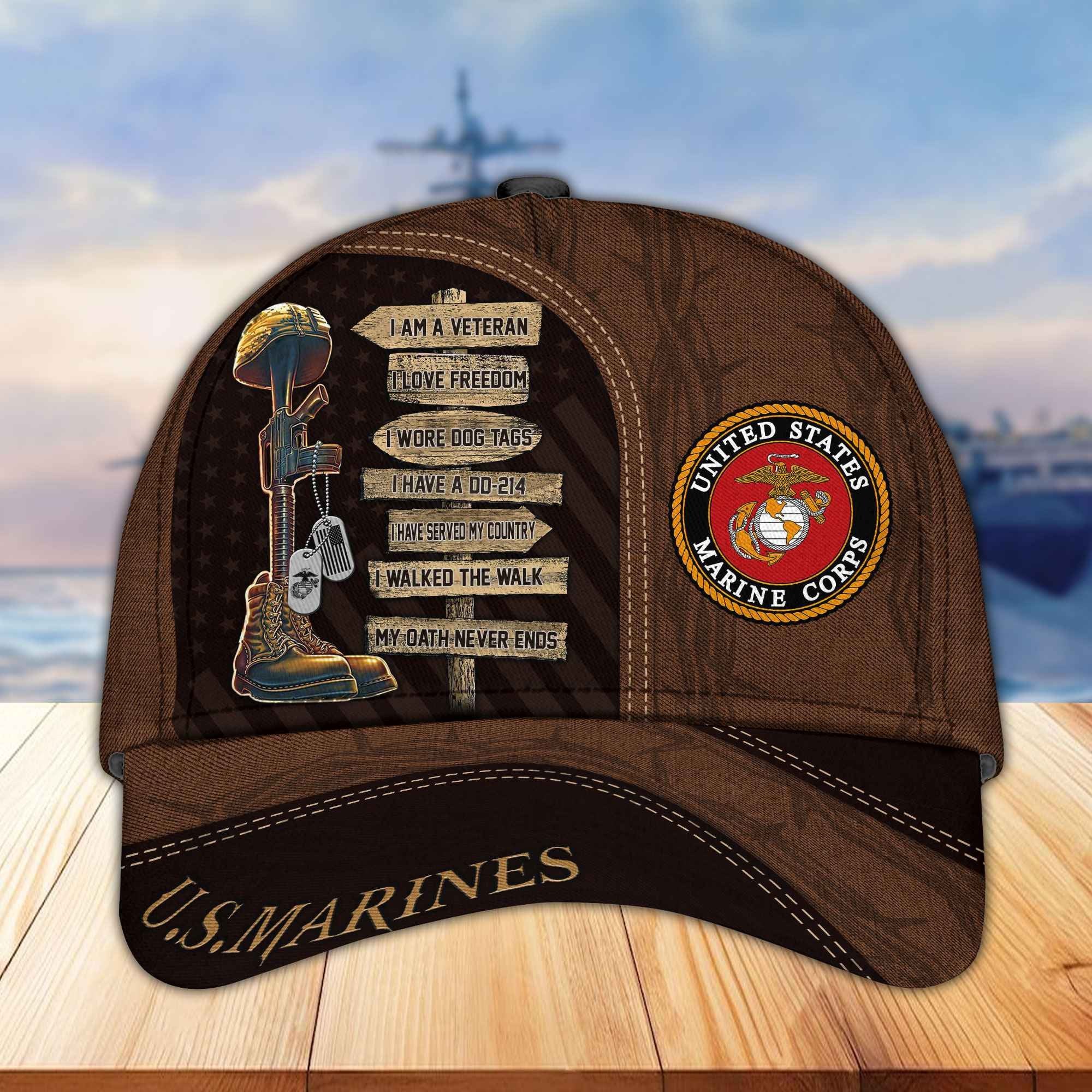 Premium Proudly Served US Veterans Cap, Gifts For US Veterans APHN171211