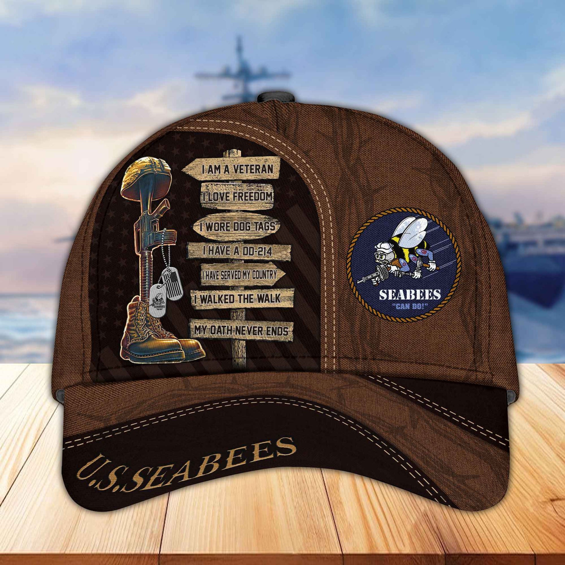Premium Proudly Served US Veterans Cap, Gifts For US Veterans APHN171211