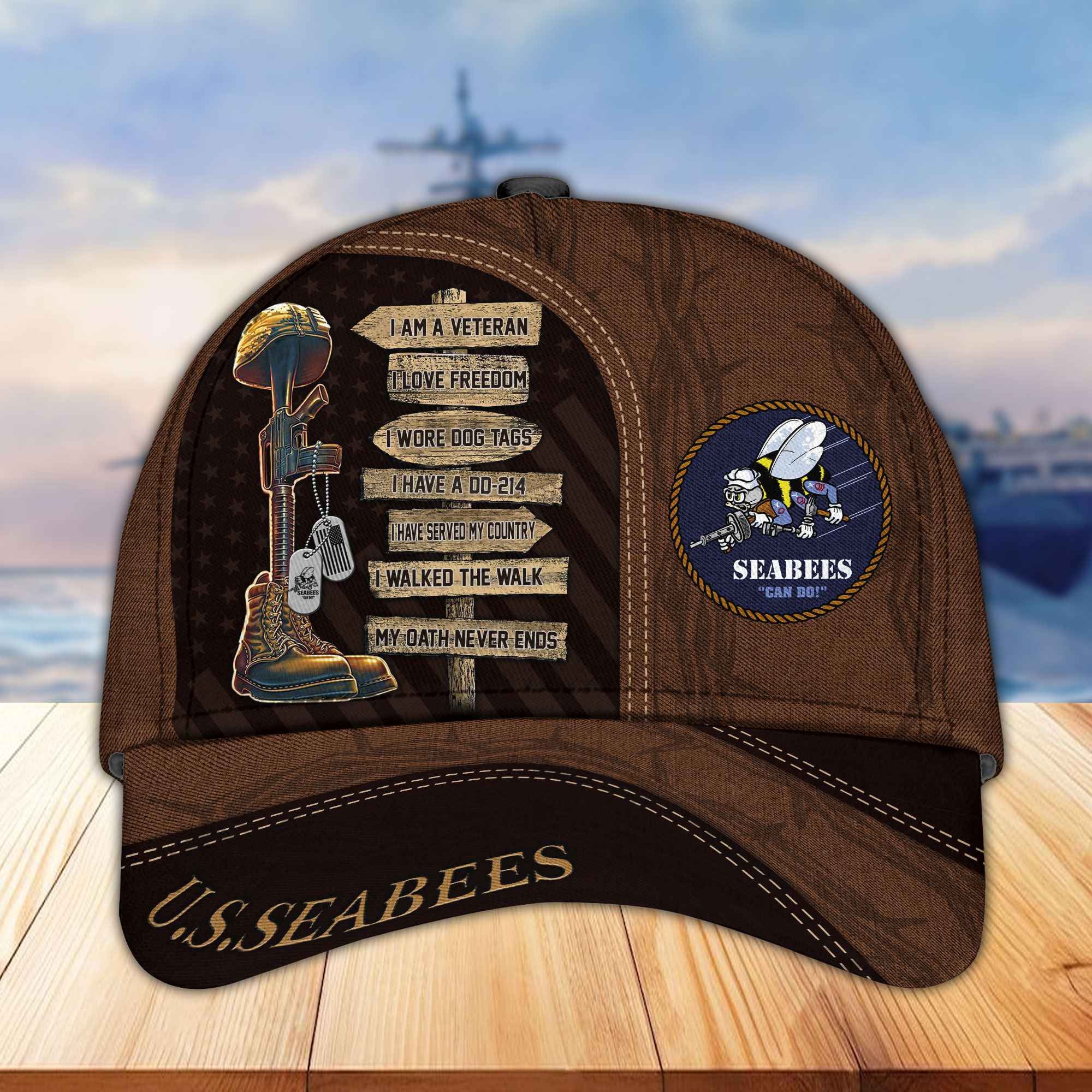 Premium Proudly Served US Veterans Cap, Gifts For US Veterans APHN171211