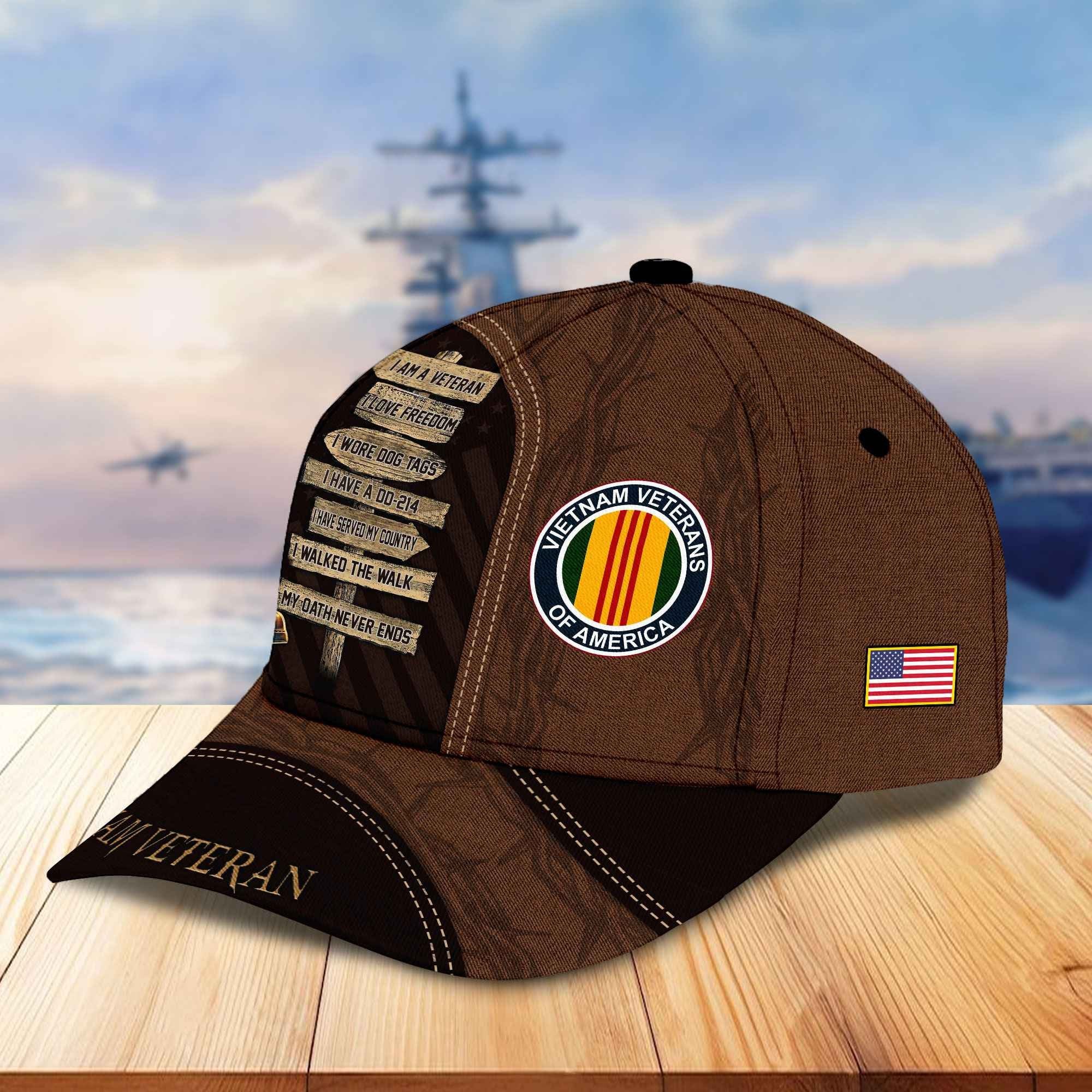 Premium Proudly Served US Veterans Cap, Gifts For US Veterans APHN171211