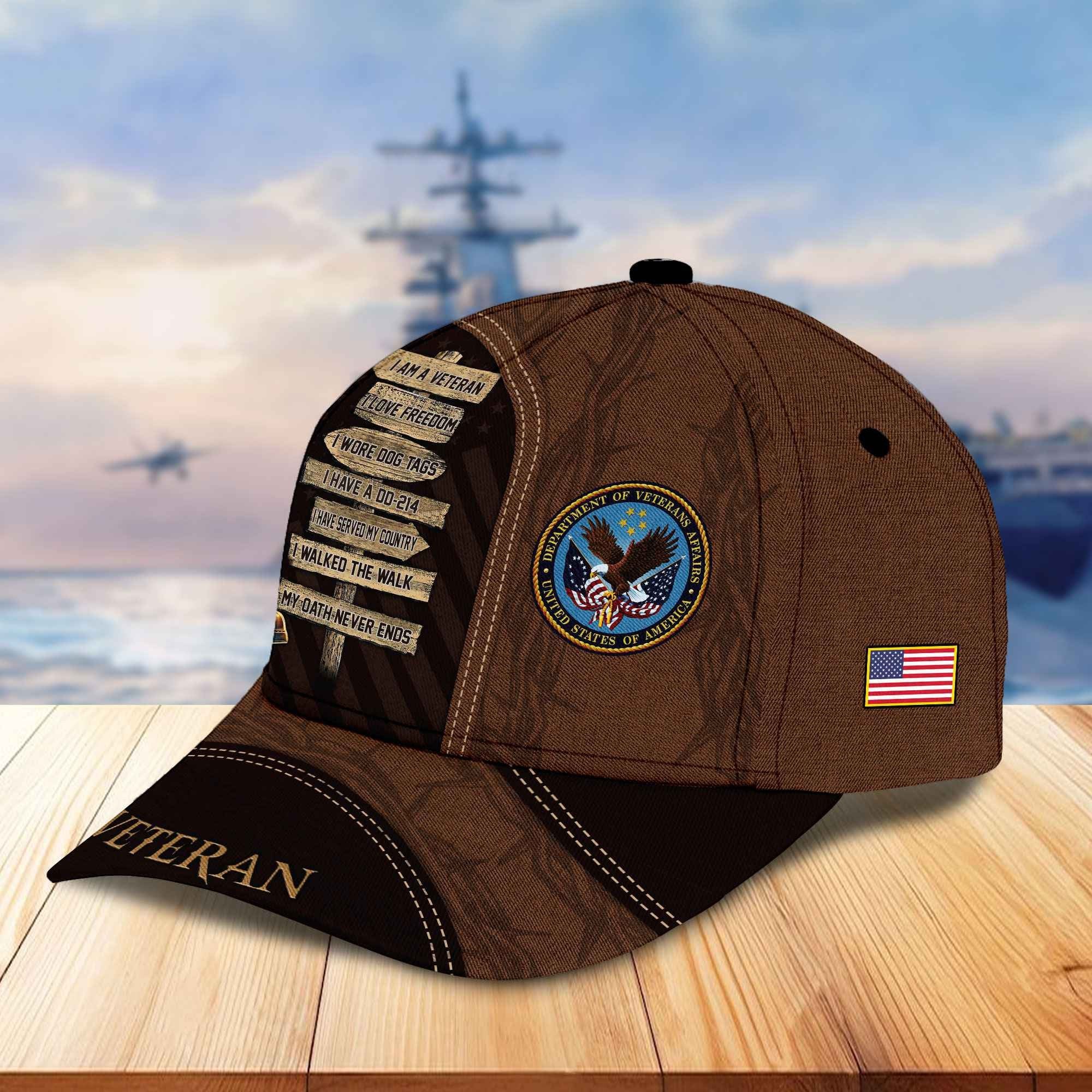 Premium Proudly Served US Veterans Cap, Gifts For US Veterans APHN171211