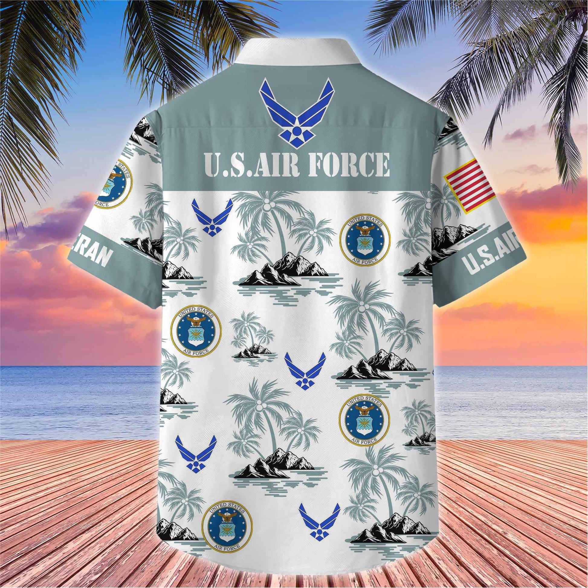Premium US Veterans Hawaiian Shirt BPHN250414, Gifts For US Veterans, Gifts On Father's Day, Armed Forces Day, Veterans Day.