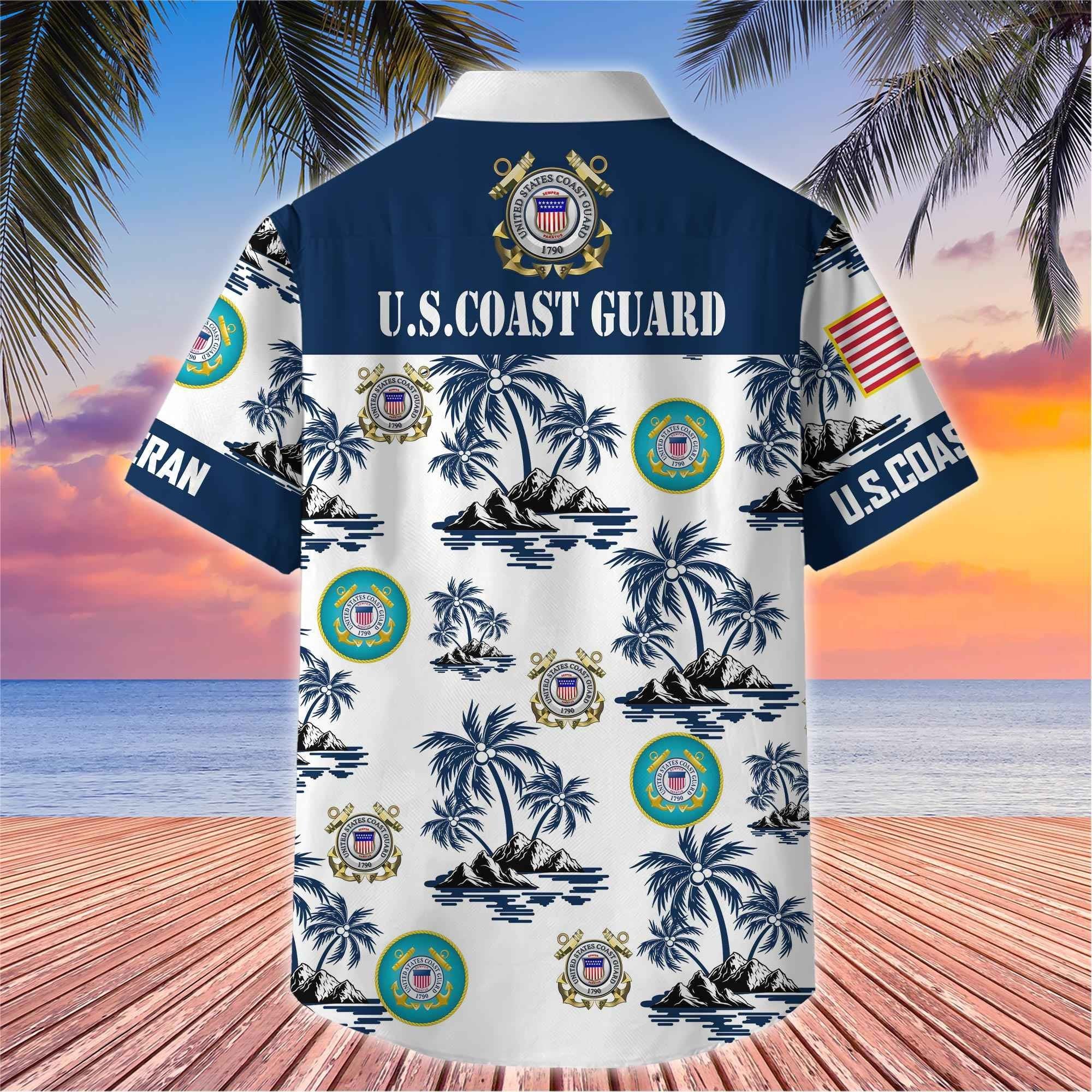 Premium US Veterans Hawaiian Shirt BPHN250414, Gifts For US Veterans, Gifts On Father's Day, Armed Forces Day, Veterans Day.