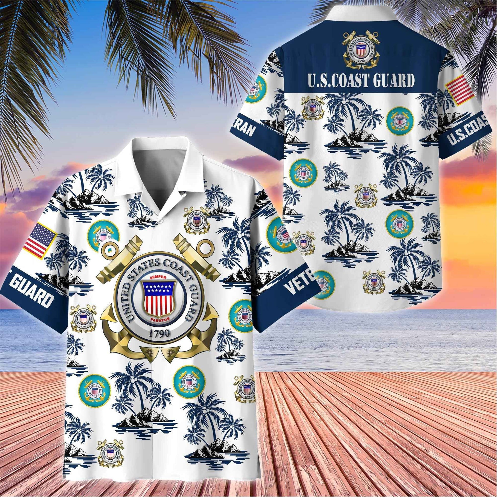Premium US Veterans Hawaiian Shirt BPHN250414, Gifts For US Veterans, Gifts On Father's Day, Armed Forces Day, Veterans Day.