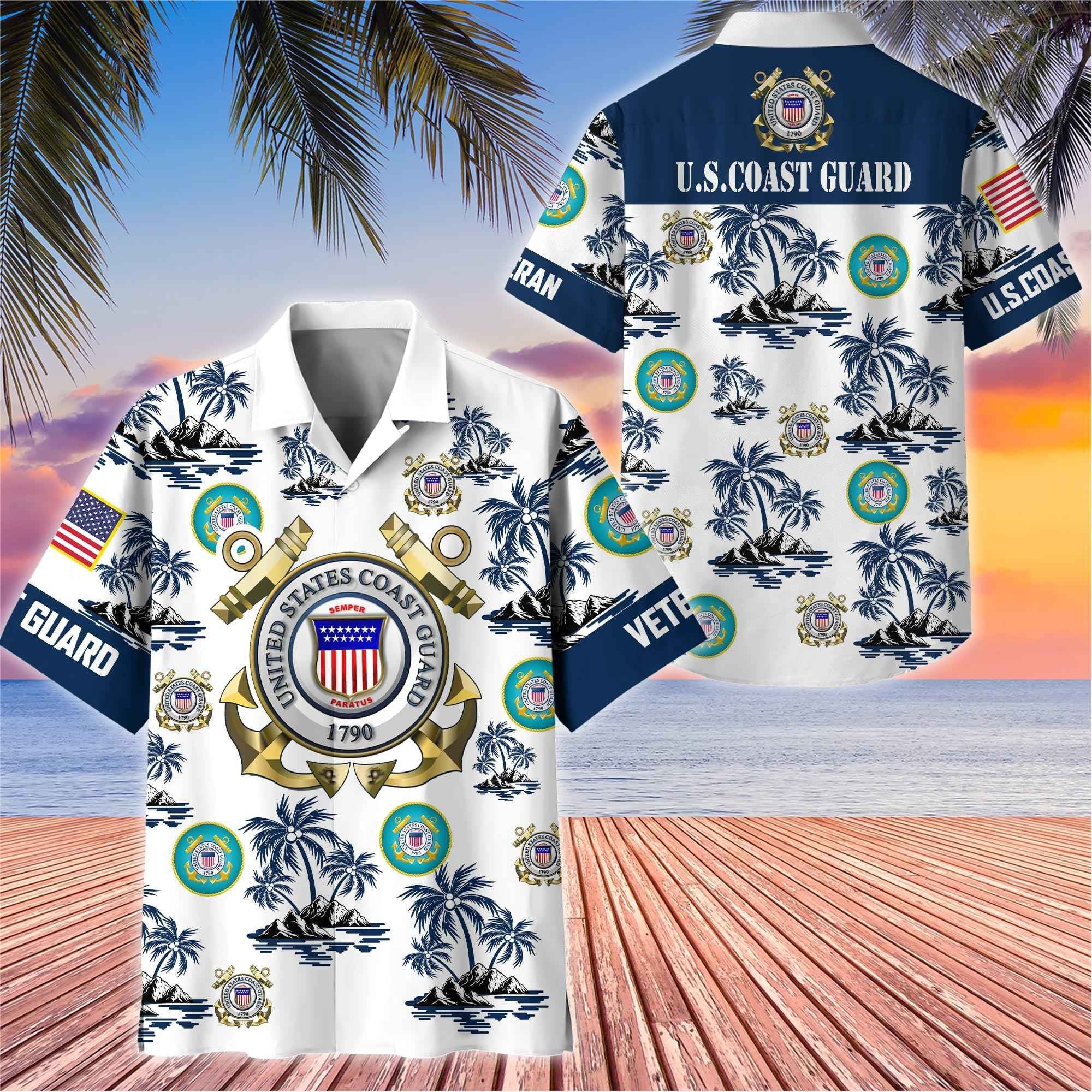 Premium US Veterans Hawaiian Shirt BPHN250414, Gifts For US Veterans, Gifts On Father's Day, Armed Forces Day, Veterans Day.