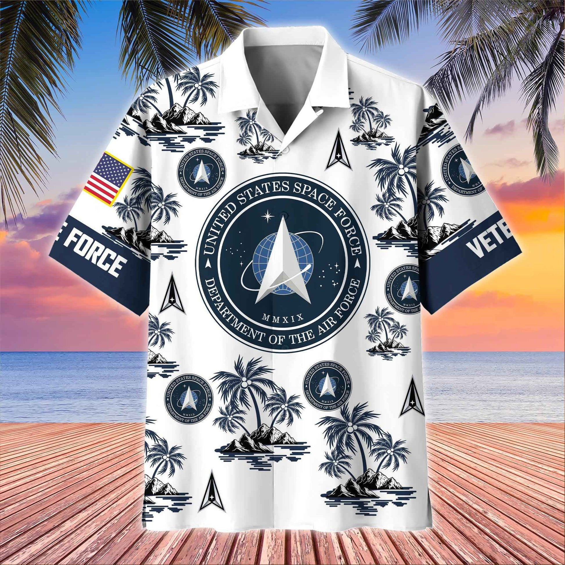 Premium US Veterans Hawaiian Shirt BPHN250414, Gifts For US Veterans, Gifts On Father's Day, Armed Forces Day, Veterans Day.
