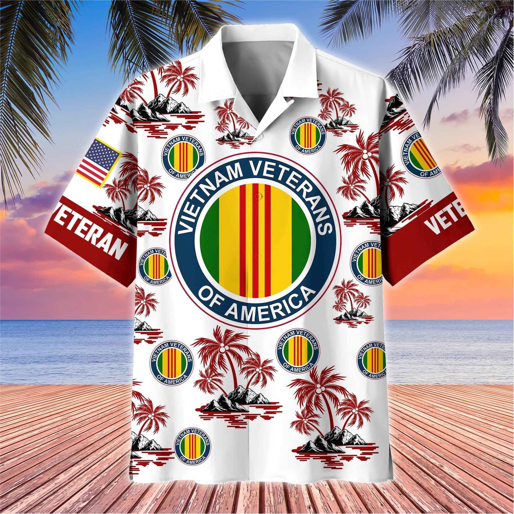 Premium US Veterans Hawaiian Shirt BPHN250414, Gifts For US Veterans, Gifts On Father's Day, Armed Forces Day, Veterans Day.