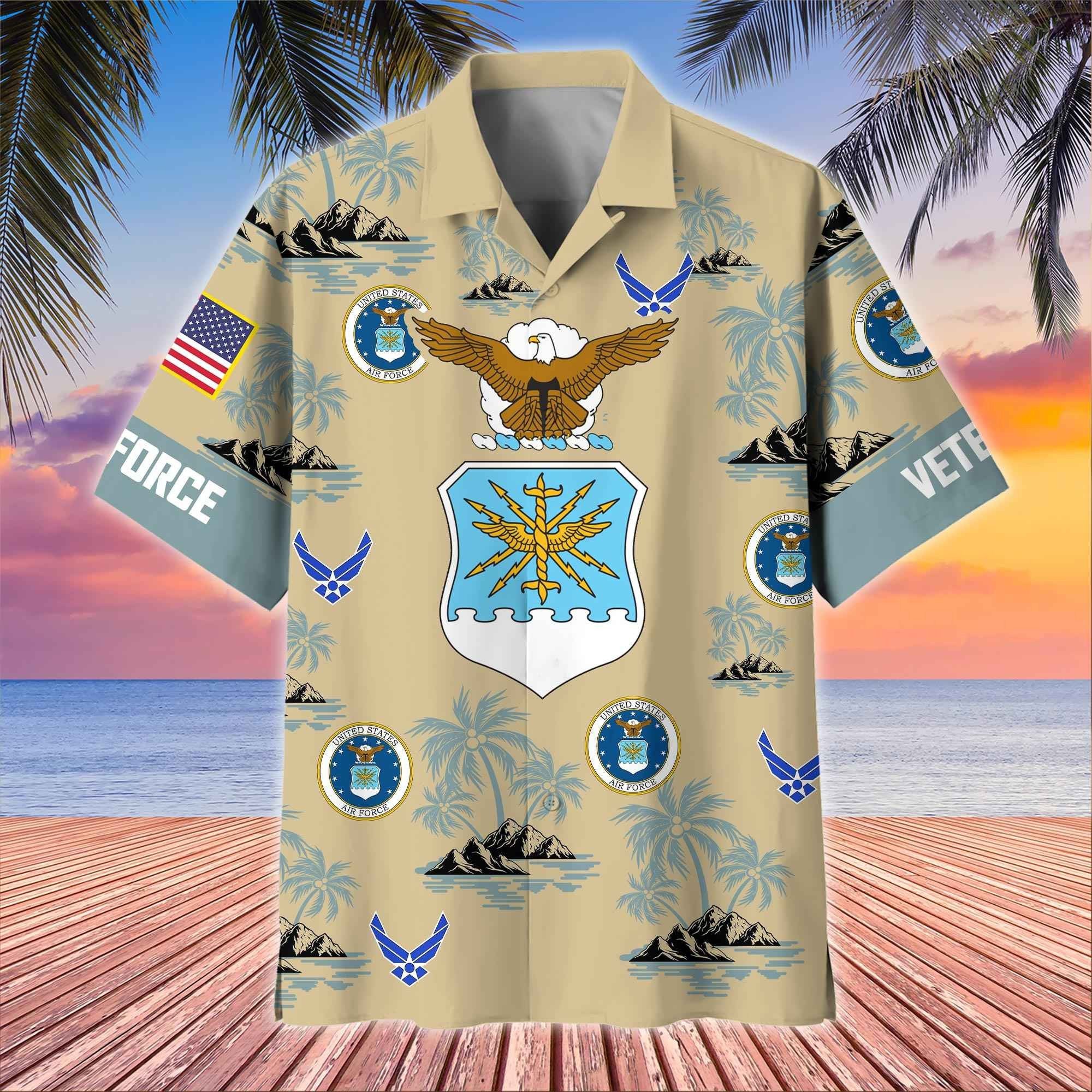 Premium US Veterans Hawaiian Shirt BPHN250413, Gifts For US Veterans, Gifts On Father's Day, Armed Forces Day, Veterans Day.