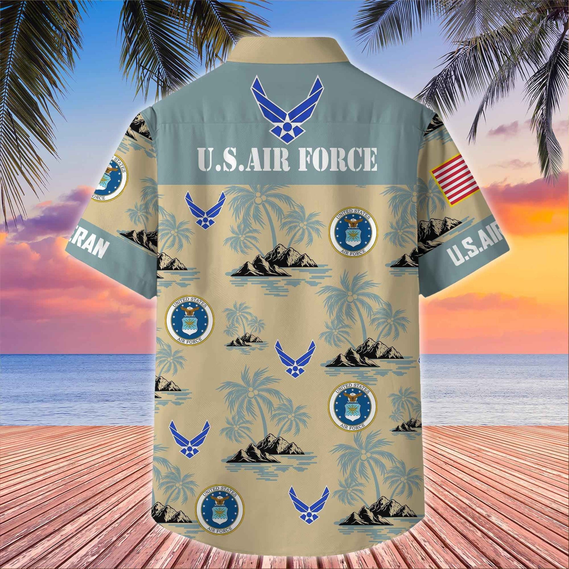 Premium US Veterans Hawaiian Shirt BPHN250413, Gifts For US Veterans, Gifts On Father's Day, Armed Forces Day, Veterans Day.