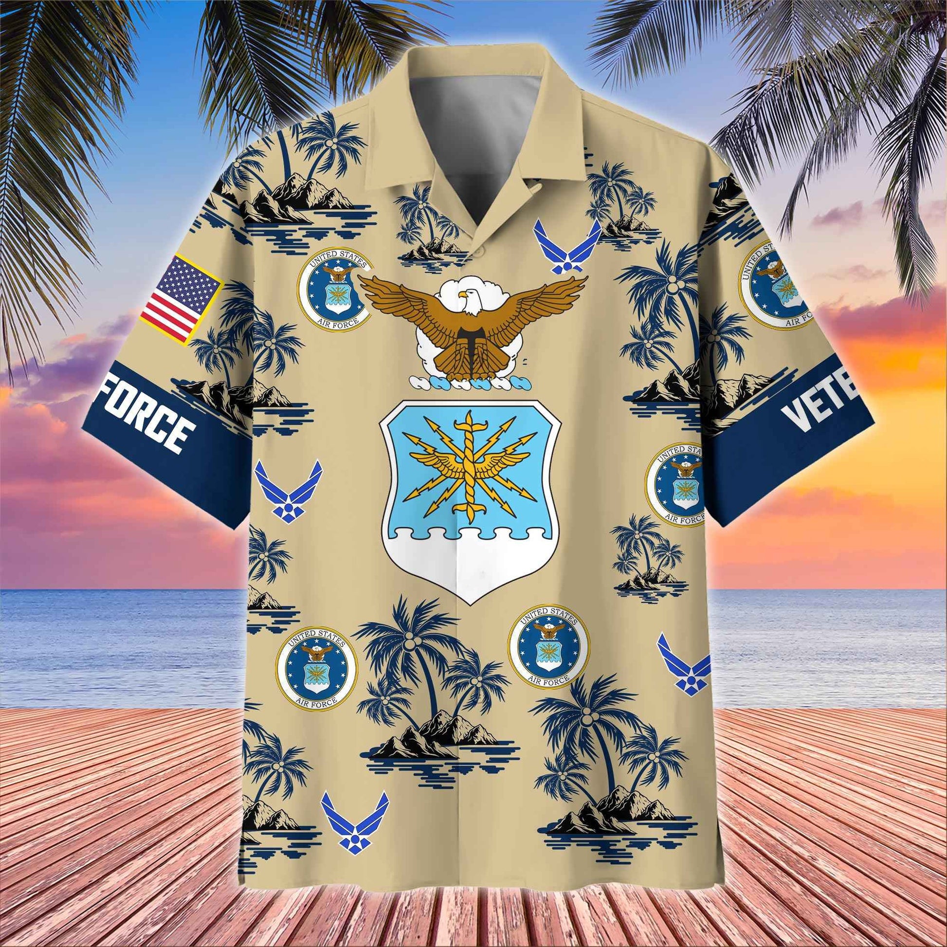 Premium US Veterans Hawaiian Shirt BPHN250413, Gifts For US Veterans, Gifts On Father's Day, Armed Forces Day, Veterans Day.