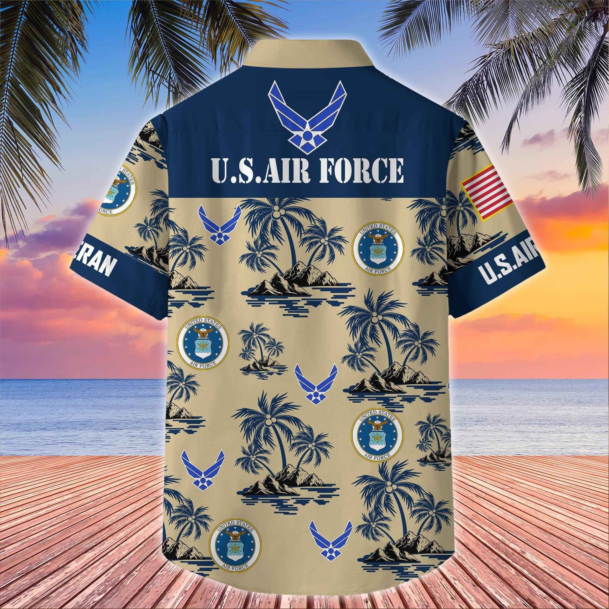 Premium US Veterans Hawaiian Shirt BPHN250413, Gifts For US Veterans, Gifts On Father's Day, Armed Forces Day, Veterans Day.
