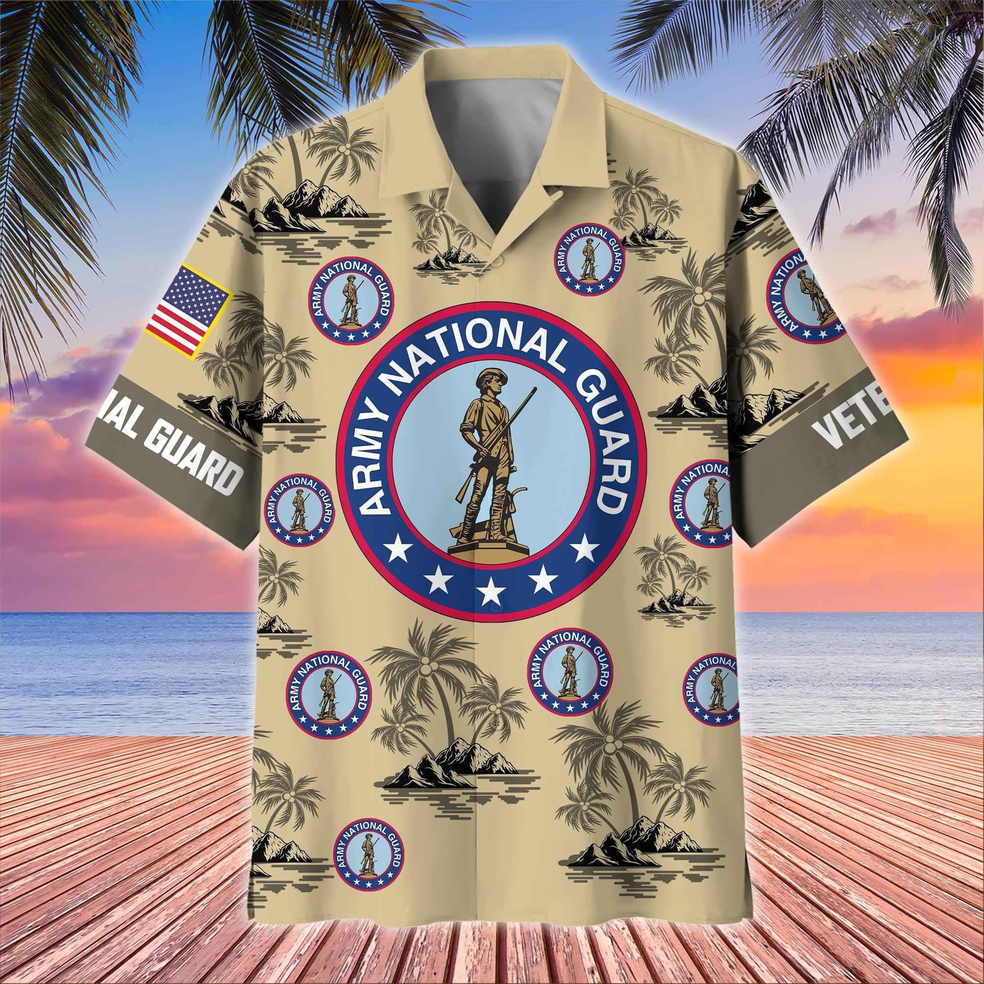 Premium US Veterans Hawaiian Shirt BPHN250413, Gifts For US Veterans, Gifts On Father's Day, Armed Forces Day, Veterans Day.