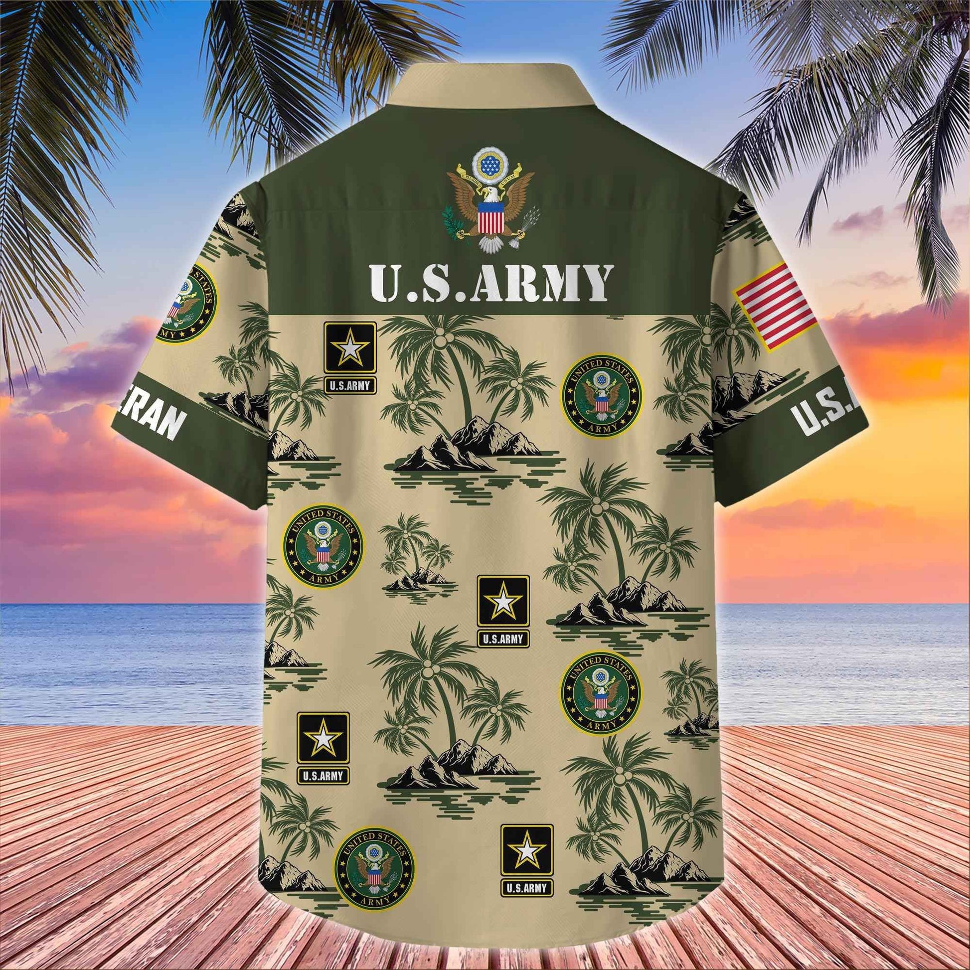 Premium US Veterans Hawaiian Shirt BPHN250413, Gifts For US Veterans, Gifts On Father's Day, Armed Forces Day, Veterans Day.