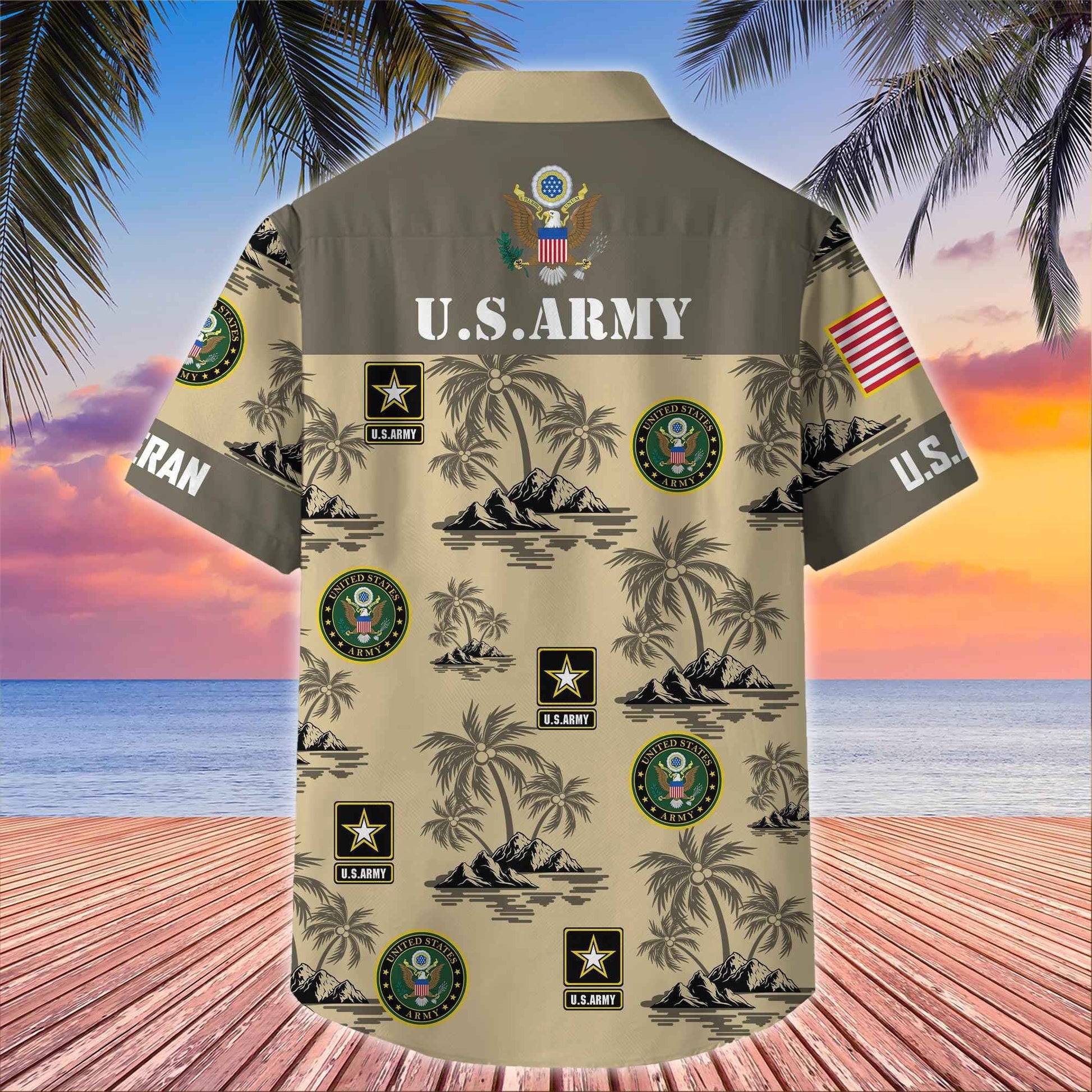 Premium US Veterans Hawaiian Shirt BPHN250413, Gifts For US Veterans, Gifts On Father's Day, Armed Forces Day, Veterans Day.