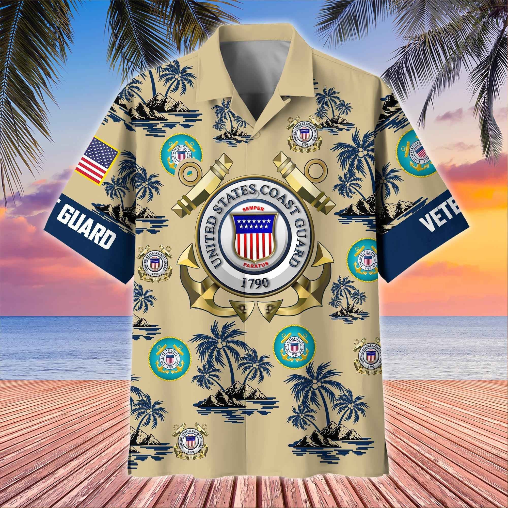 Premium US Veterans Hawaiian Shirt BPHN250413, Gifts For US Veterans, Gifts On Father's Day, Armed Forces Day, Veterans Day.