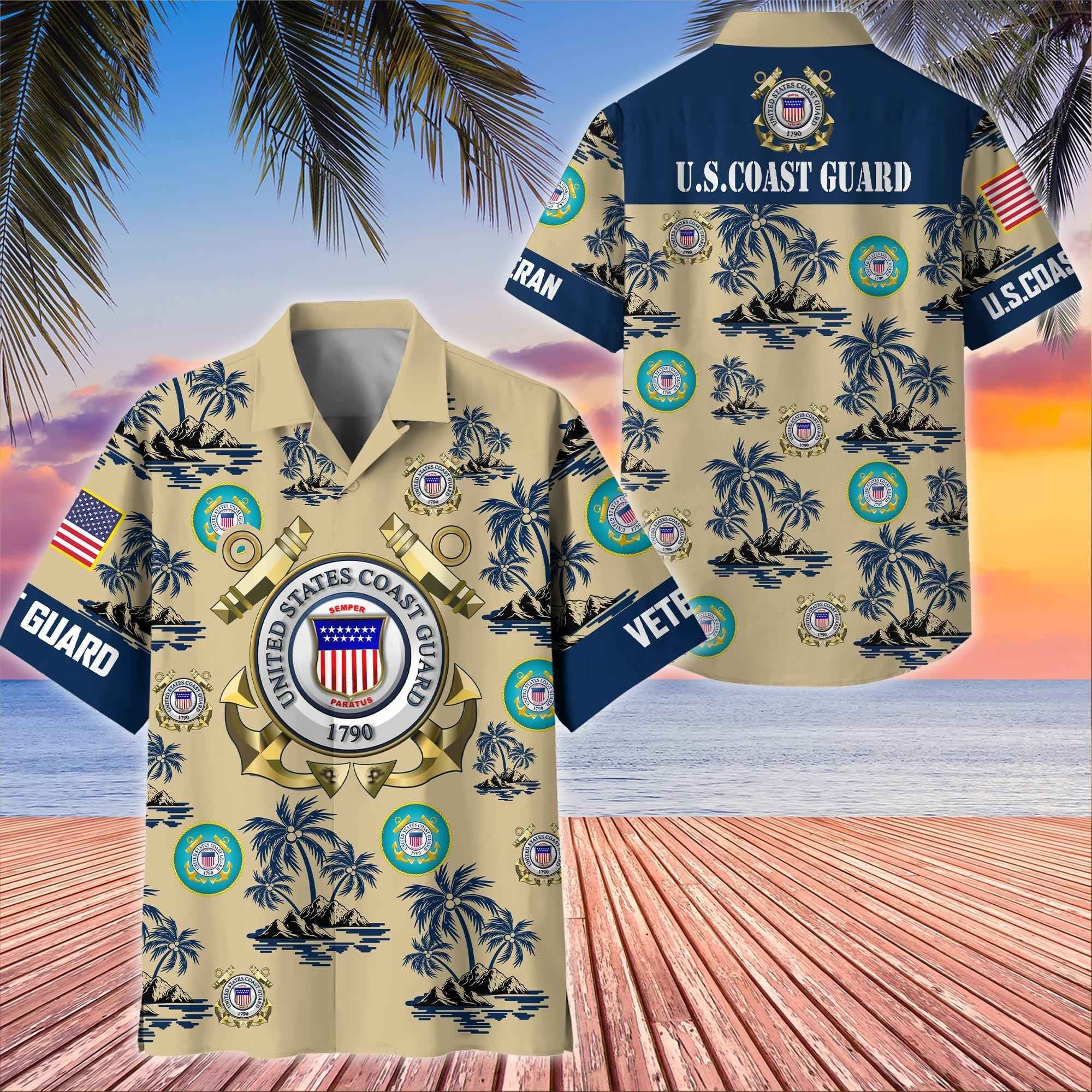 Premium US Veterans Hawaiian Shirt BPHN250413, Gifts For US Veterans, Gifts On Father's Day, Armed Forces Day, Veterans Day.