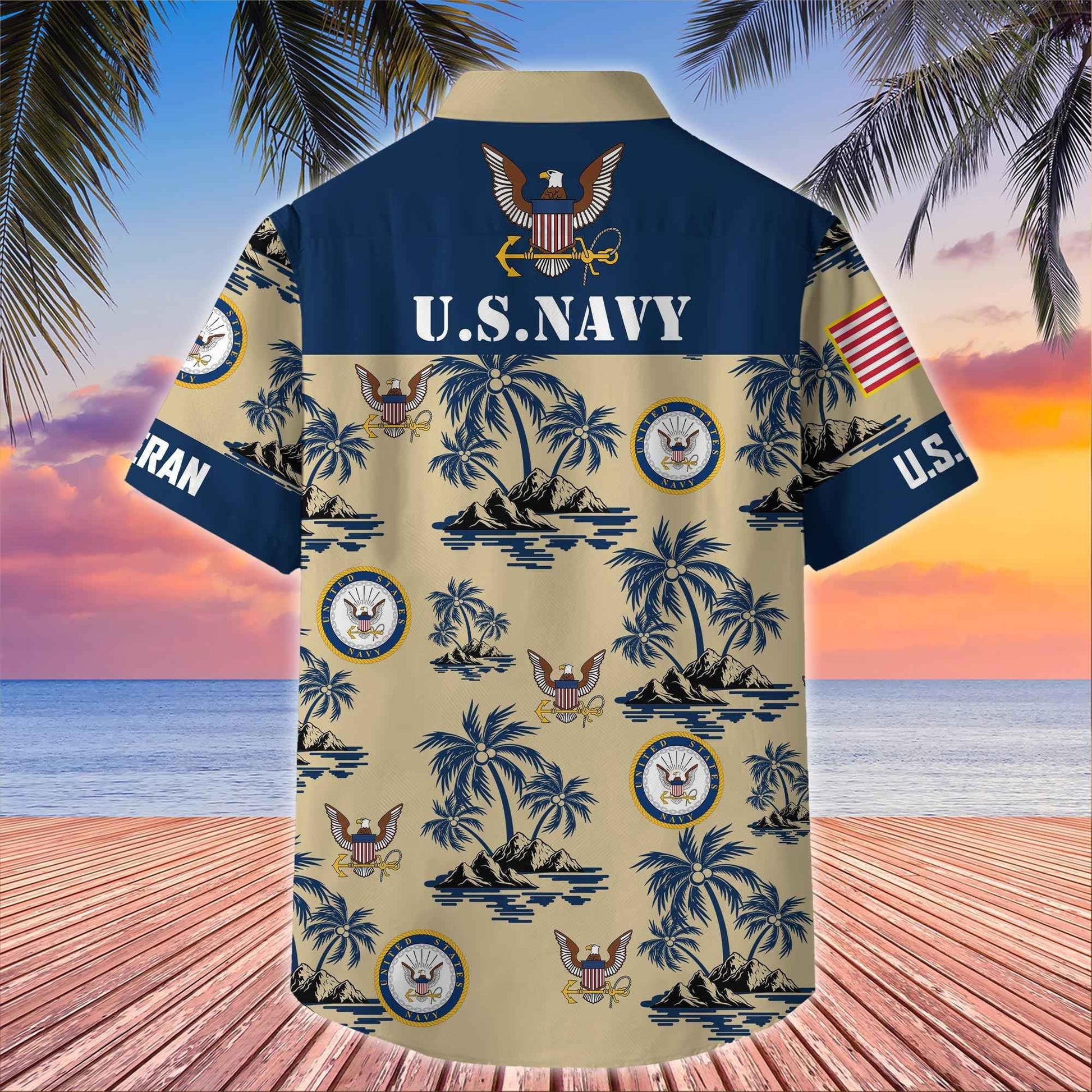 Premium US Veterans Hawaiian Shirt BPHN250413, Gifts For US Veterans, Gifts On Father's Day, Armed Forces Day, Veterans Day.