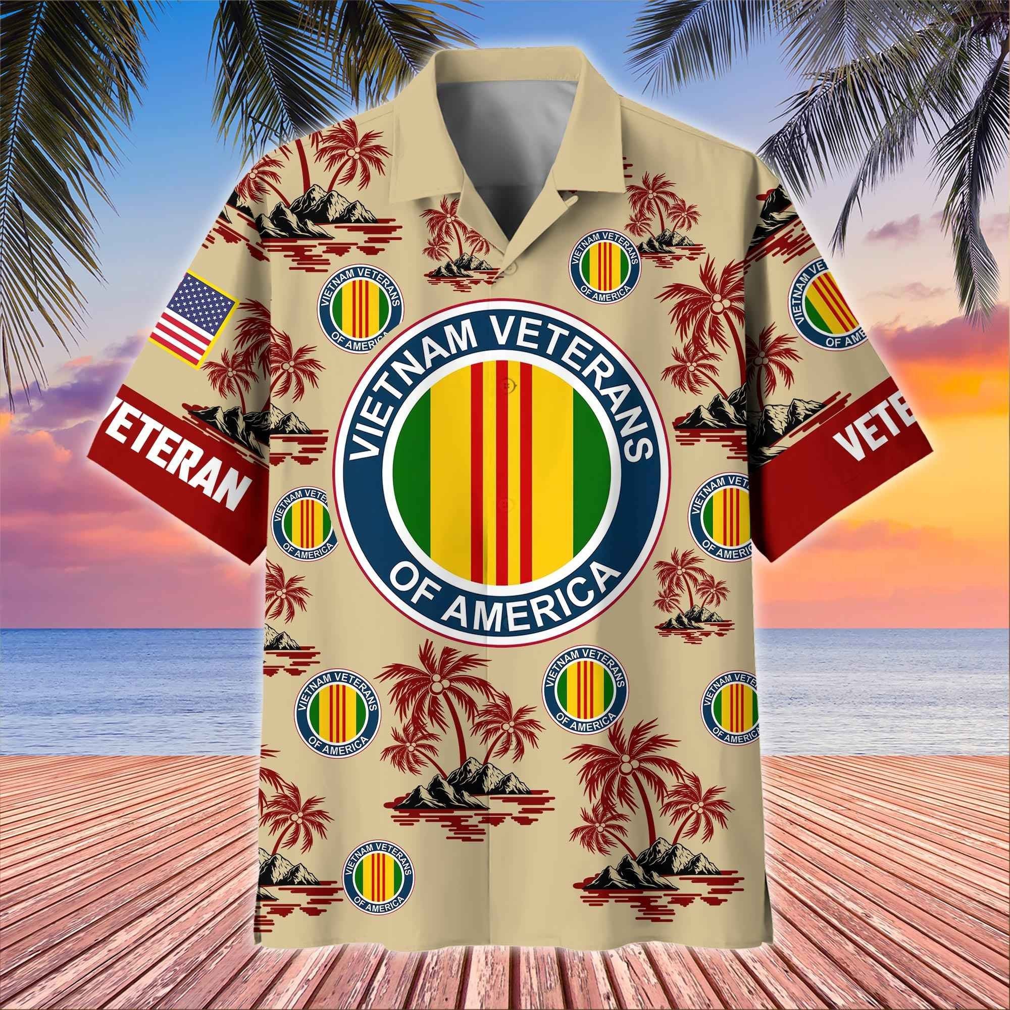 Premium US Veterans Hawaiian Shirt BPHN250413, Gifts For US Veterans, Gifts On Father's Day, Armed Forces Day, Veterans Day.