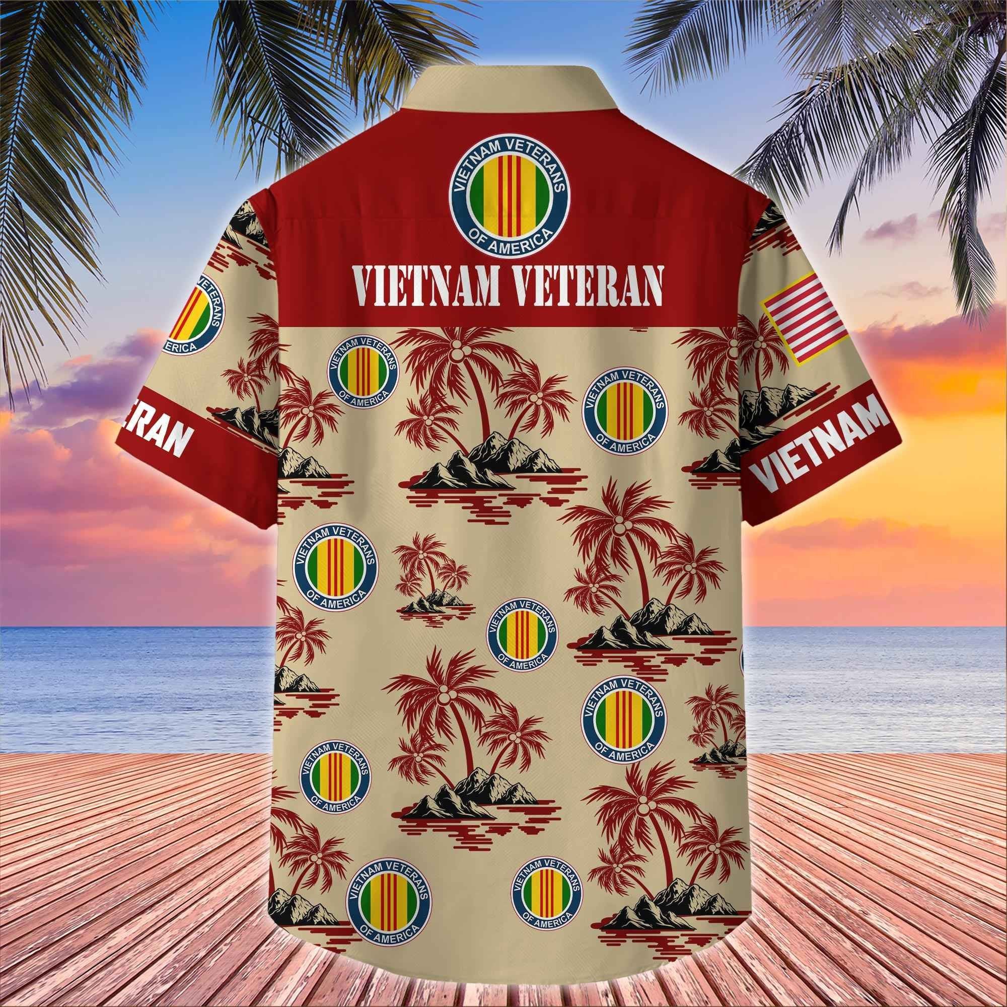 Premium US Veterans Hawaiian Shirt BPHN250413, Gifts For US Veterans, Gifts On Father's Day, Armed Forces Day, Veterans Day.