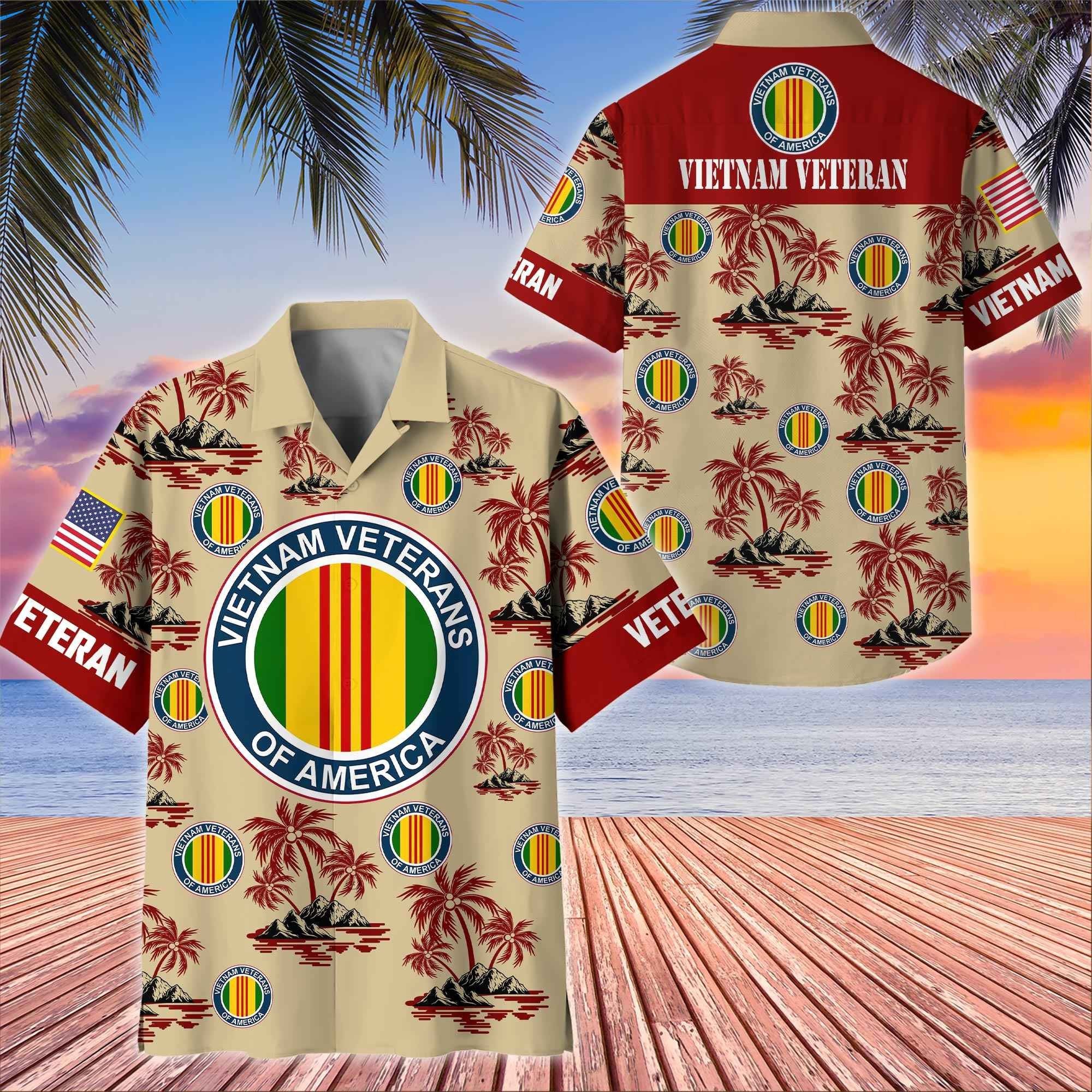 Premium US Veterans Hawaiian Shirt BPHN250413, Gifts For US Veterans, Gifts On Father's Day, Armed Forces Day, Veterans Day.