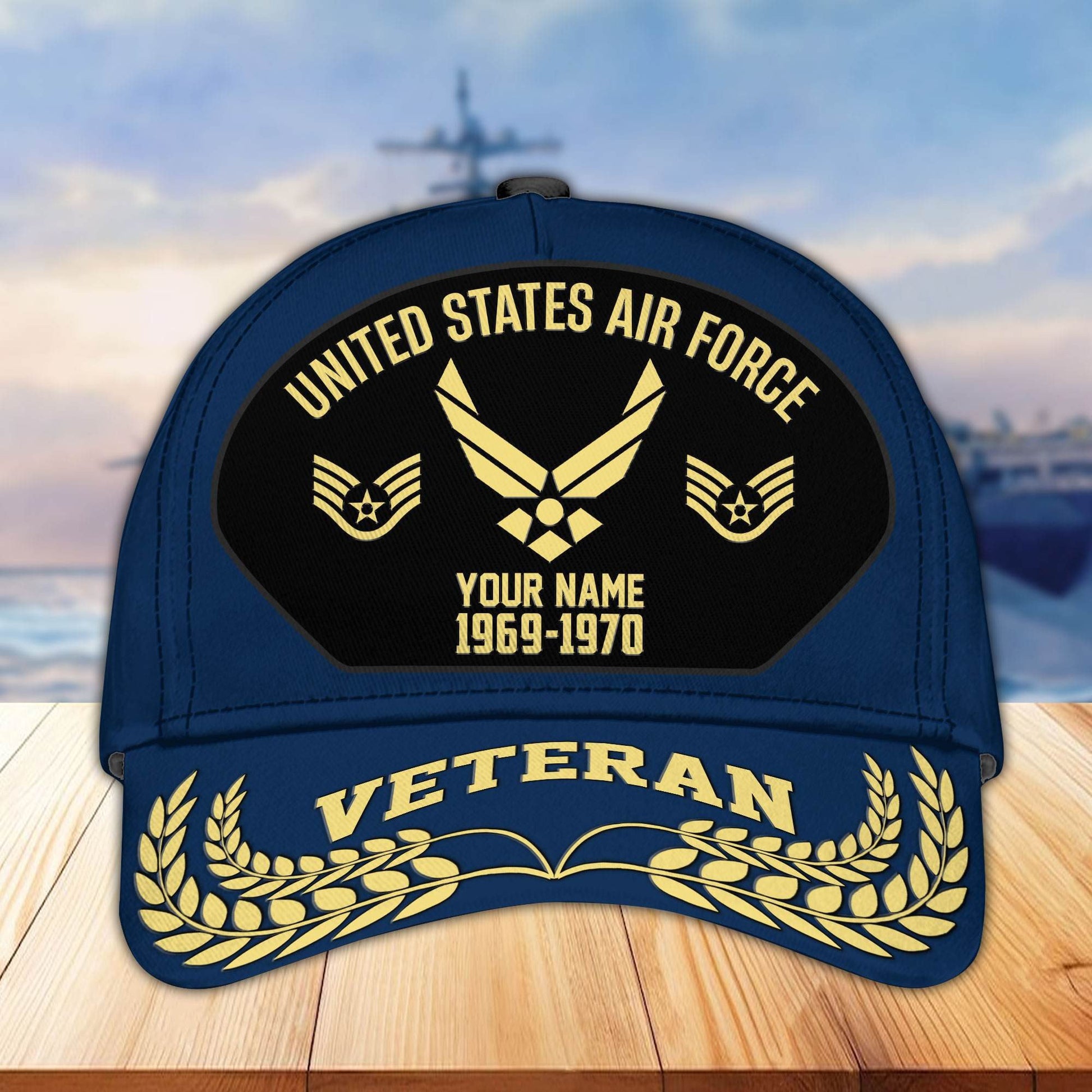 Premium US Veterans Baseball Hats BPHN080512, Custom Name, Rank, Year, Gifts For US Veterans On Father's Day, Armed Forces Day, Independence Day, Veterans Day.