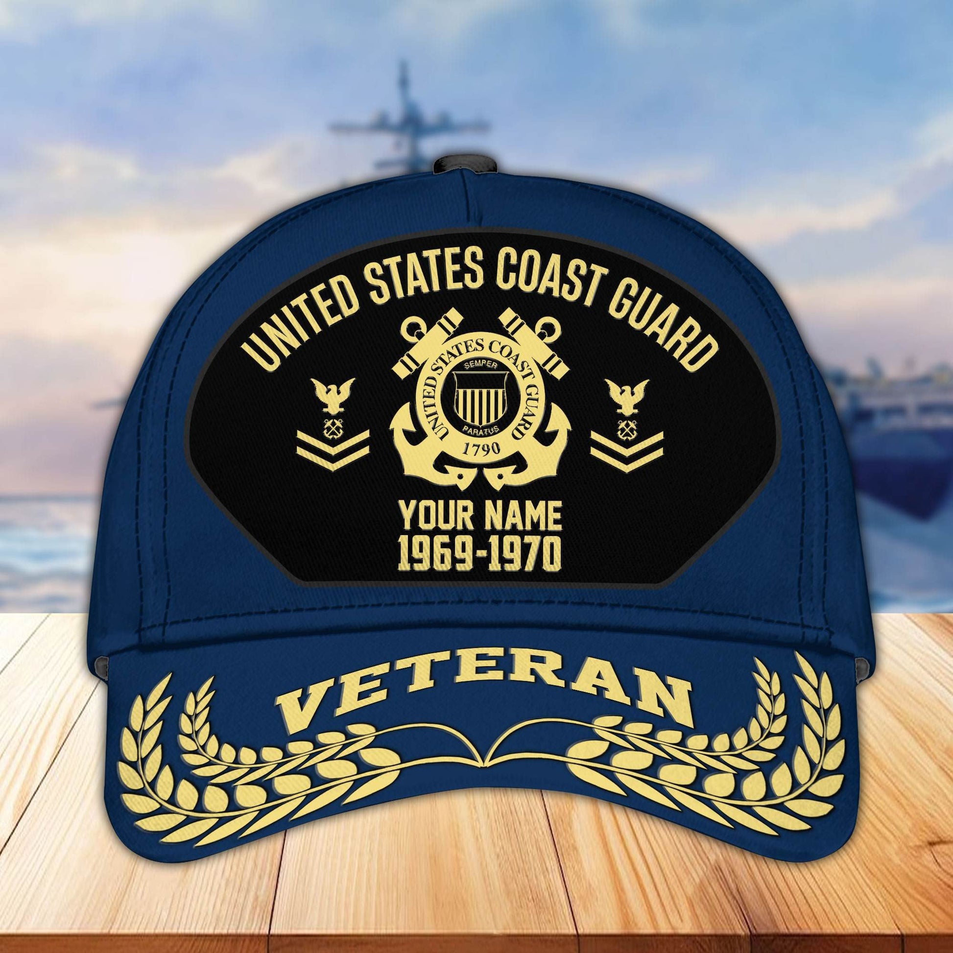 Premium US Veterans Baseball Hats BPHN080512, Custom Name, Rank, Year, Gifts For US Veterans On Father's Day, Armed Forces Day, Independence Day, Veterans Day.