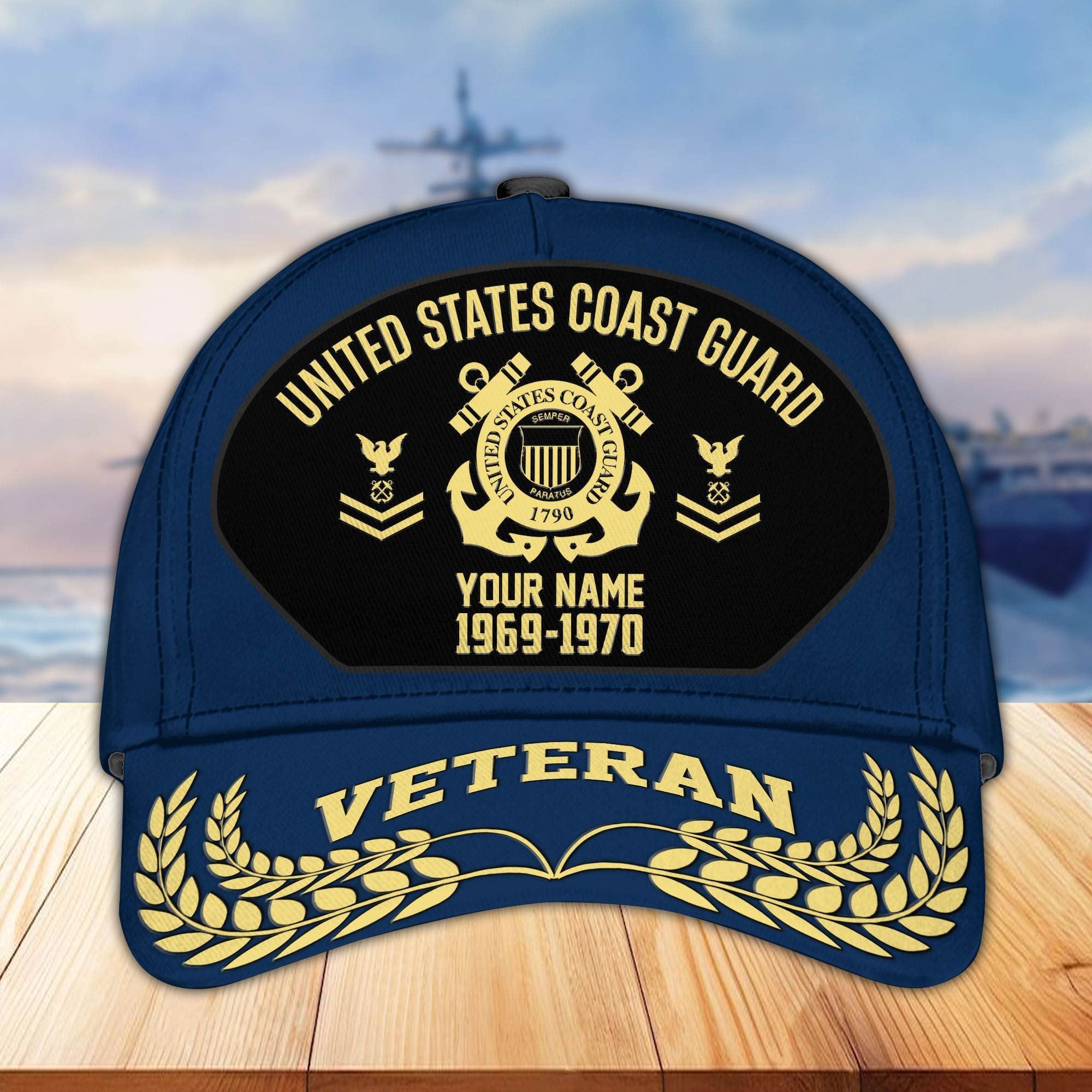 Premium US Veterans Baseball Hats BPHN080512, Custom Name, Rank, Year, Gifts For US Veterans On Father's Day, Armed Forces Day, Independence Day, Veterans Day.
