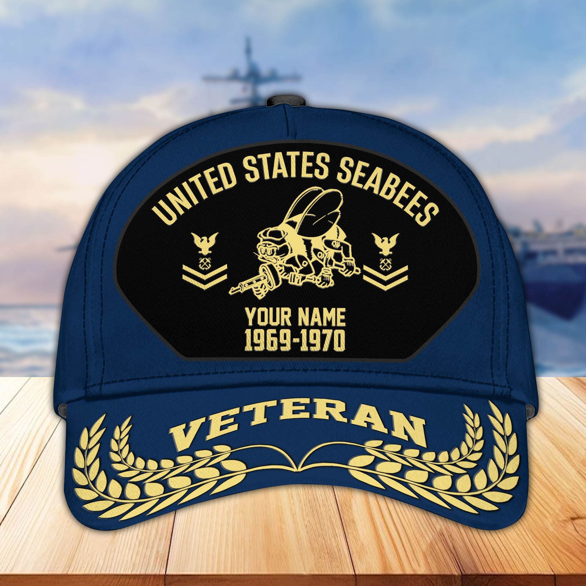 Premium US Veterans Baseball Hats BPHN080512, Custom Name, Rank, Year, Gifts For US Veterans On Father's Day, Armed Forces Day, Independence Day, Veterans Day.