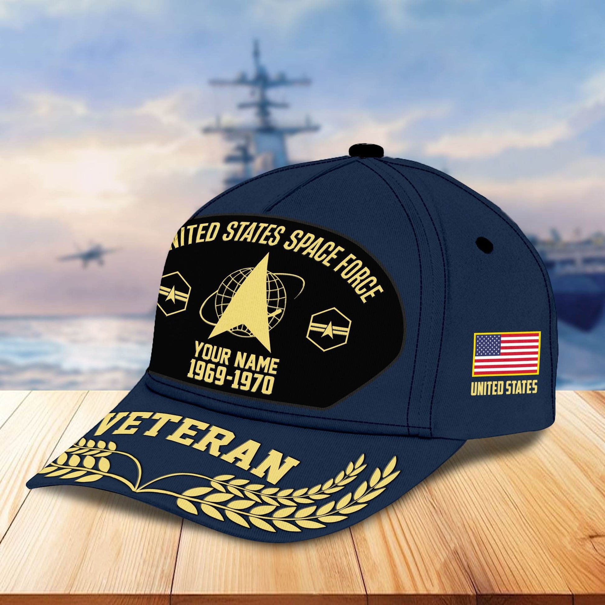 Premium US Veterans Baseball Hats BPHN080512, Custom Name, Rank, Year, Gifts For US Veterans On Father's Day, Armed Forces Day, Independence Day, Veterans Day.
