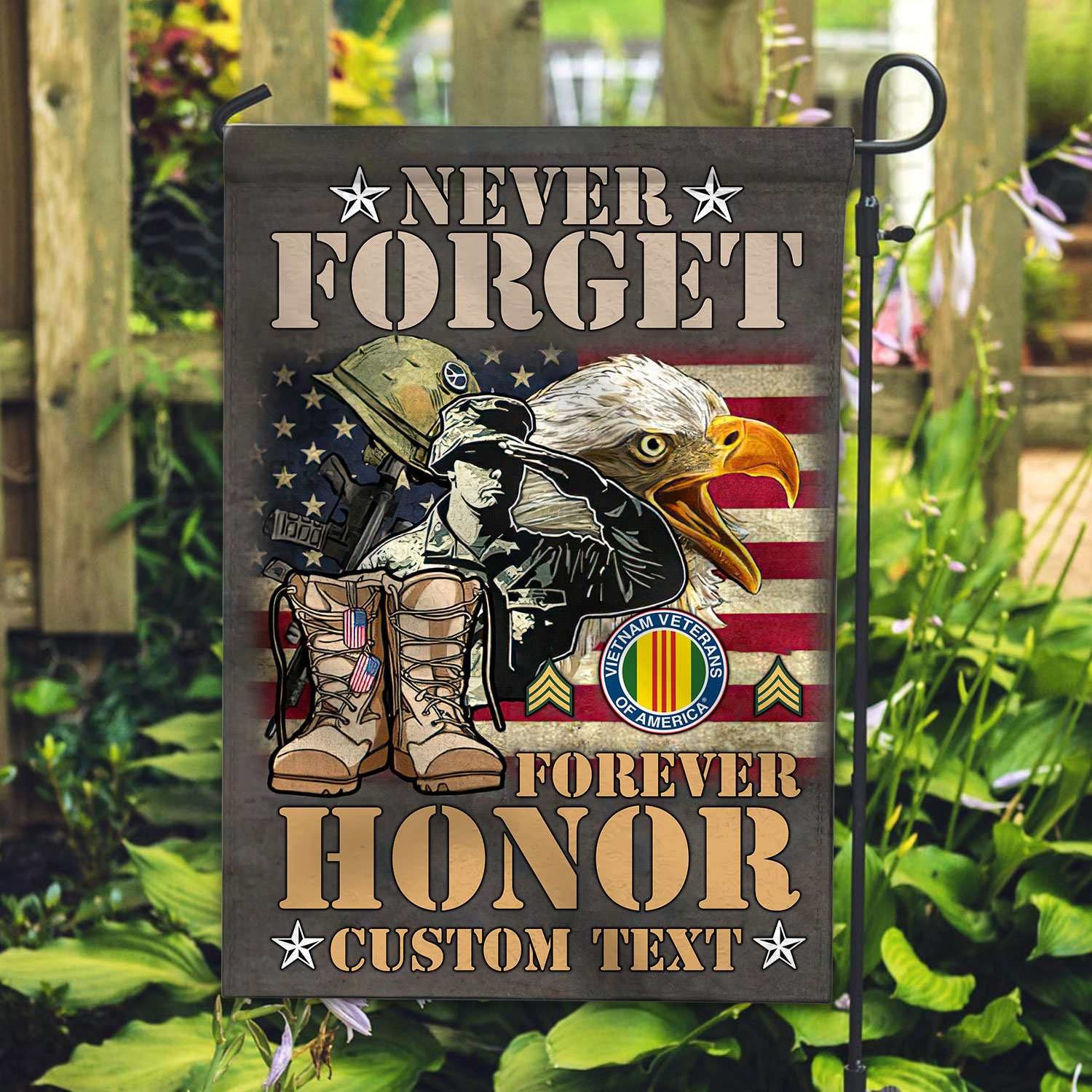 Premium Custom Vietnam Veteran Flag VPVC110706, Gift For Vietnam Veteran, American Flag, Patriotic Flag, Garden Flag, House Flag