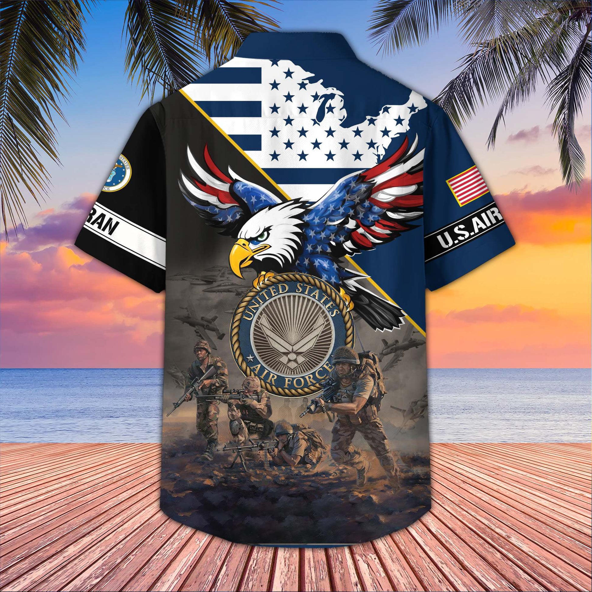 Premium US Veterans Hawaiian Shirt BPVC150501, Gifts For US Veterans, Gifts On Father's Day, Armed Forces Day, Veterans Day.