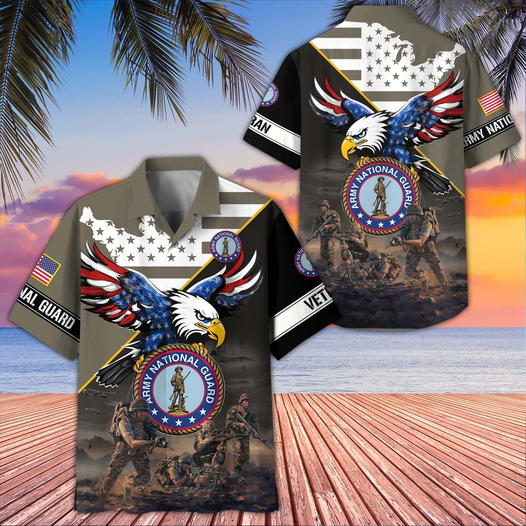 Premium US Veterans Hawaiian Shirt BPVC150501, Gifts For US Veterans, Gifts On Father's Day, Armed Forces Day, Veterans Day.