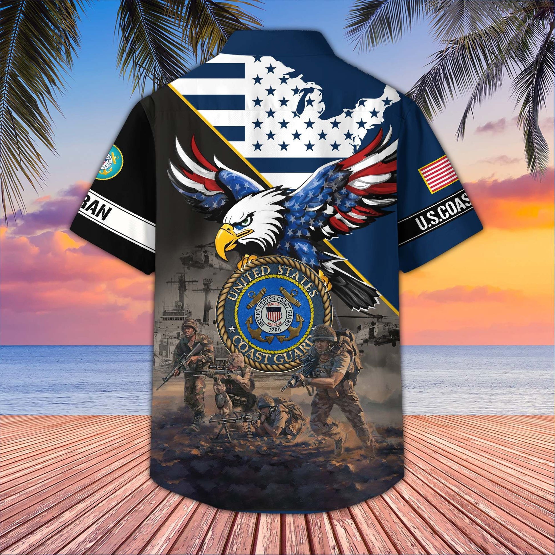 Premium US Veterans Hawaiian Shirt BPVC150501, Gifts For US Veterans, Gifts On Father's Day, Armed Forces Day, Veterans Day.