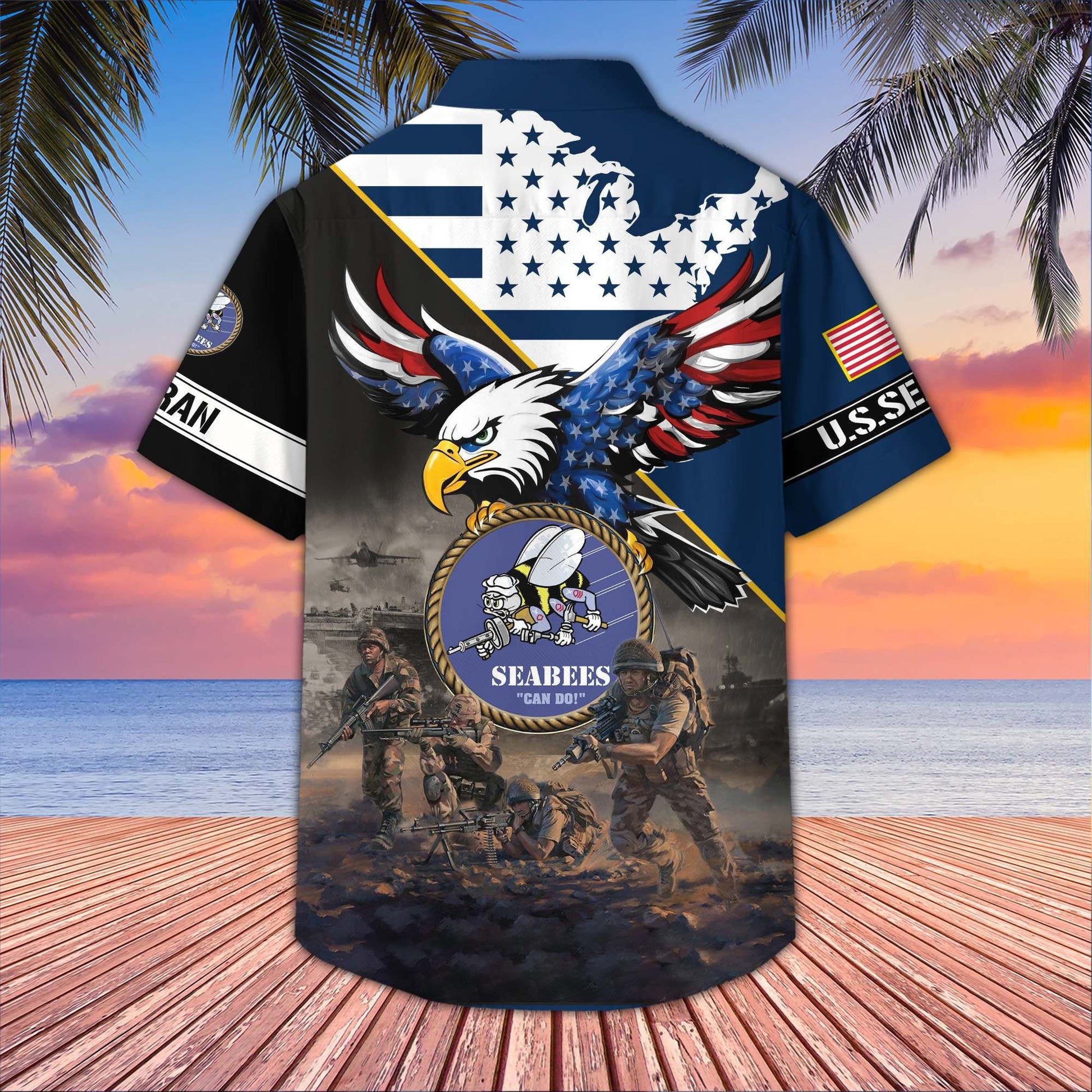 Premium US Veterans Hawaiian Shirt BPVC150501, Gifts For US Veterans, Gifts On Father's Day, Armed Forces Day, Veterans Day.