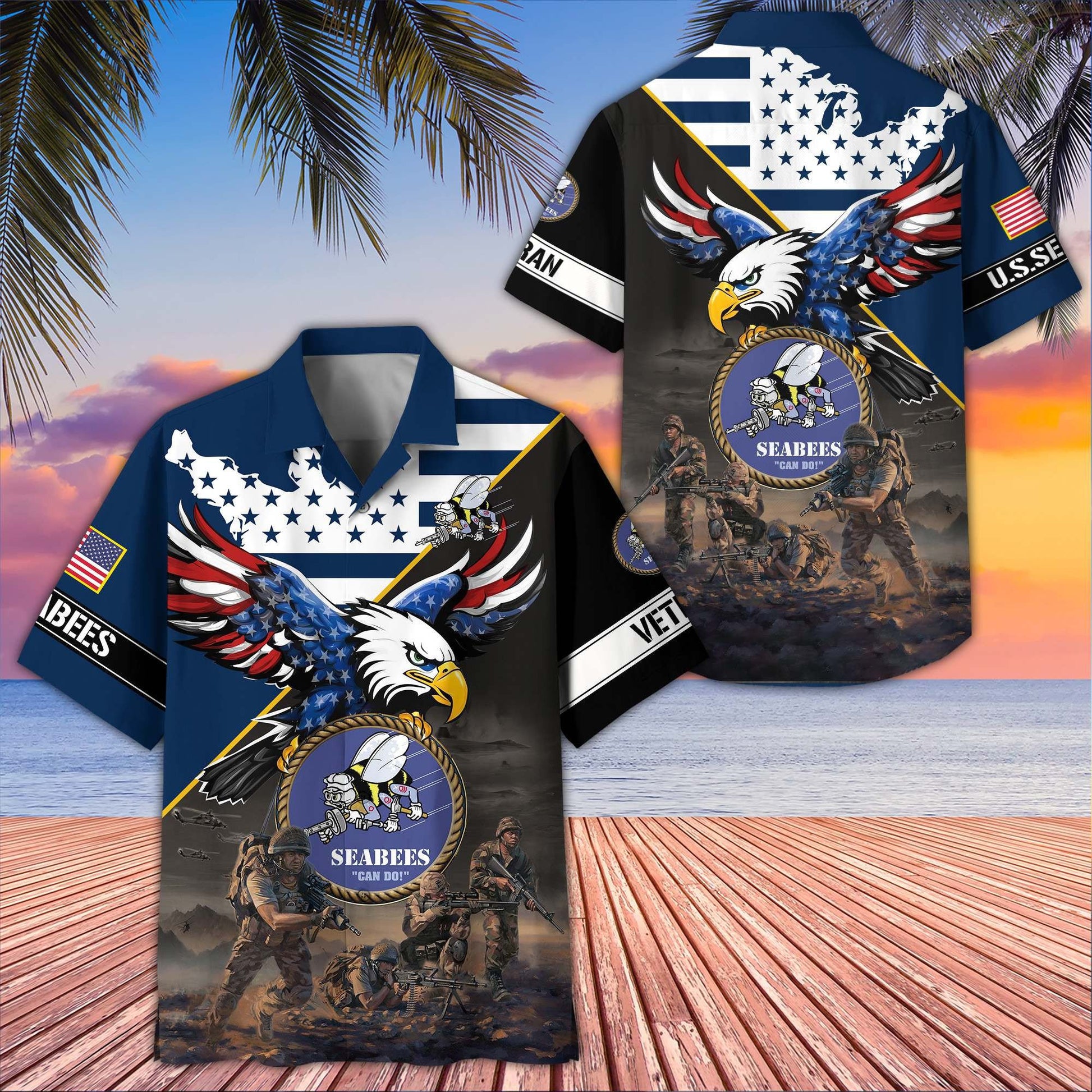 Premium US Veterans Hawaiian Shirt BPVC150501, Gifts For US Veterans, Gifts On Father's Day, Armed Forces Day, Veterans Day.