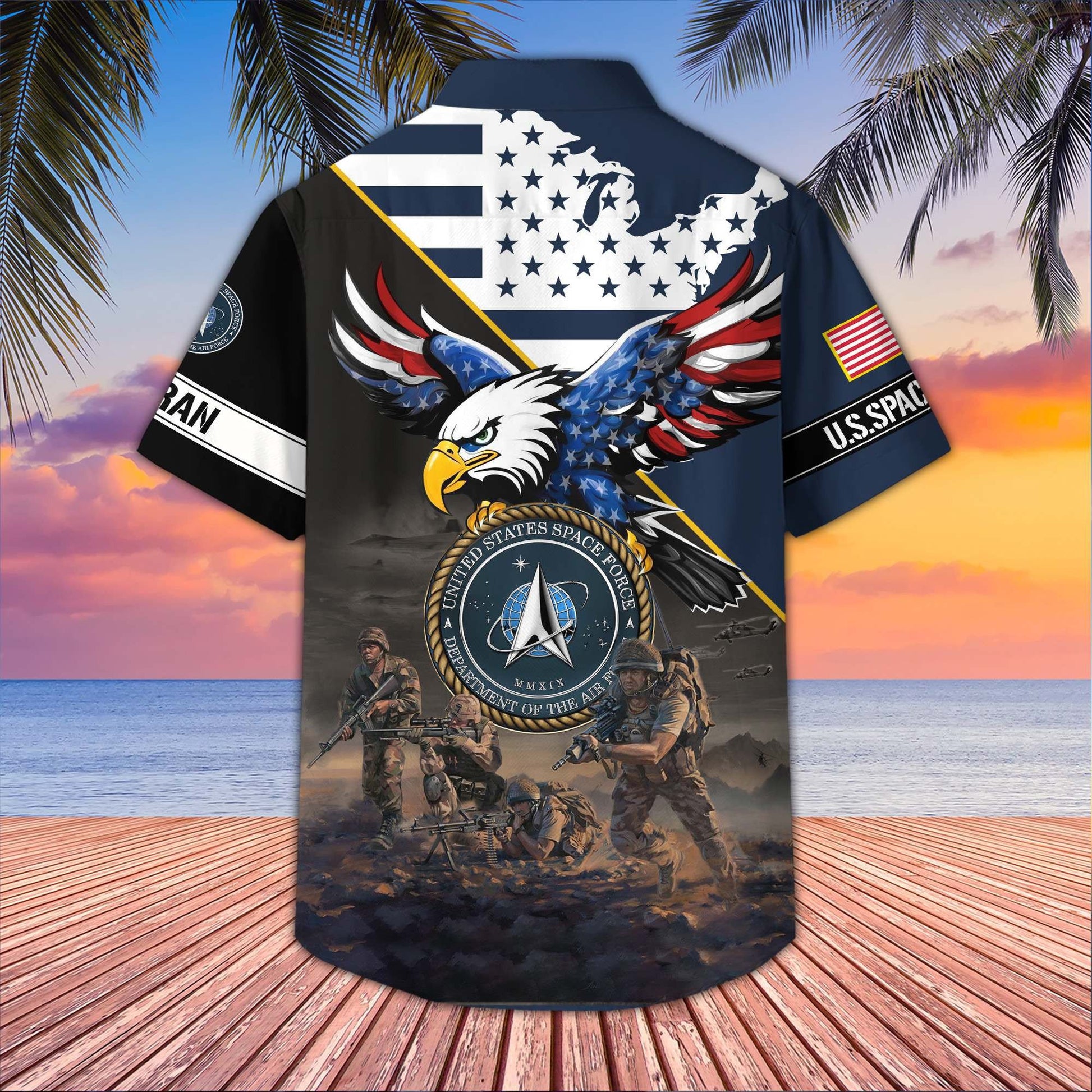 Premium US Veterans Hawaiian Shirt BPVC150501, Gifts For US Veterans, Gifts On Father's Day, Armed Forces Day, Veterans Day.