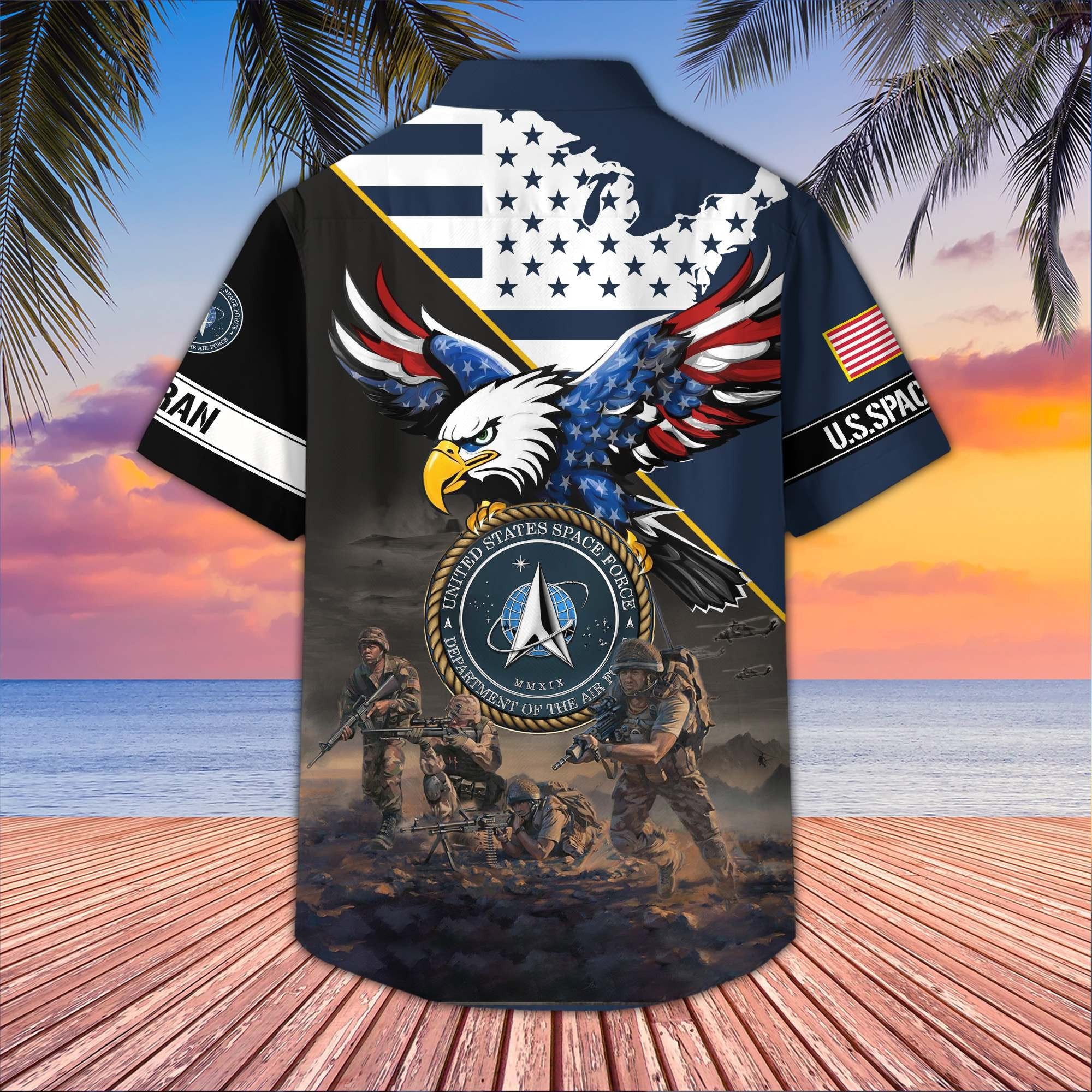 Premium US Veterans Hawaiian Shirt BPVC150501, Gifts For US Veterans, Gifts On Father's Day, Armed Forces Day, Veterans Day.