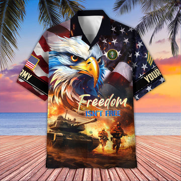 Unique Custom Name, Rank, US Army Hawaiian Shirt VPVC405501, Gifts For Army Veteran, Best Gifts On Father's Day, Independence Day, Veterans Day.