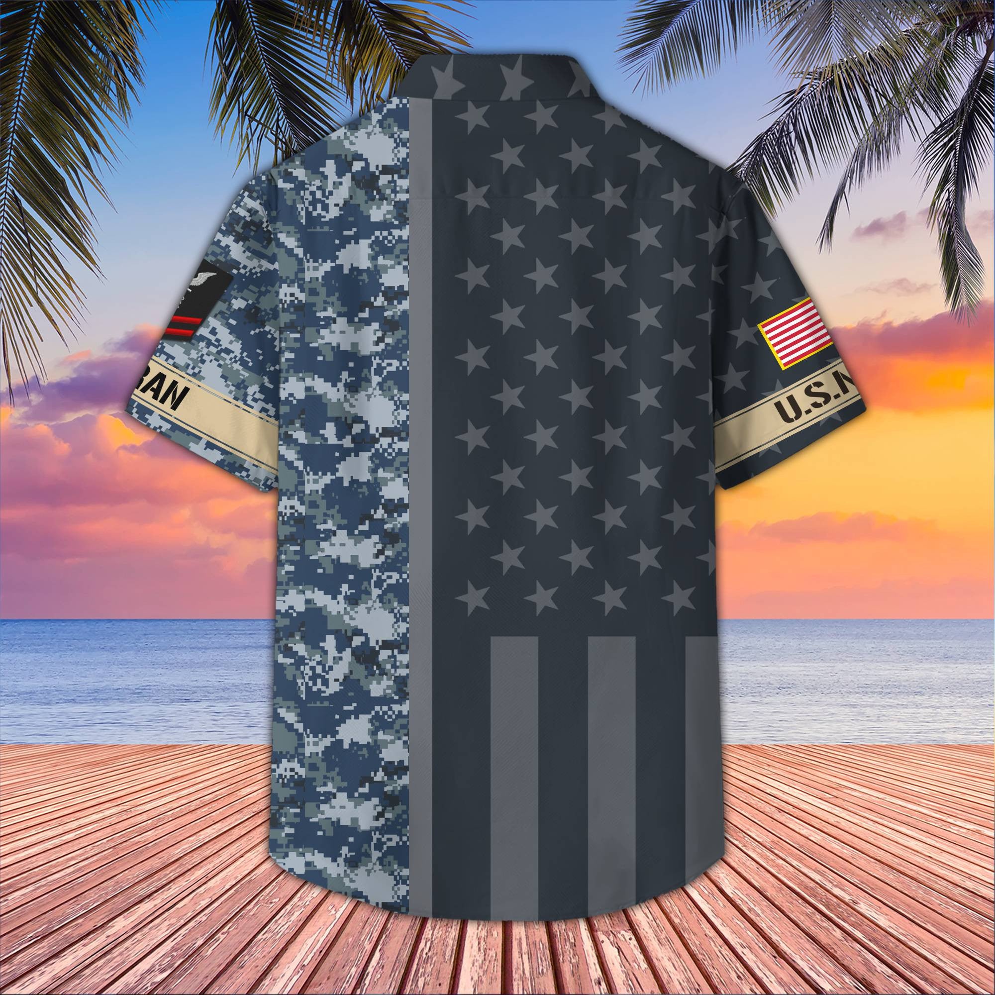 Premium Custom US Navy Hawaiian Shirt VPVC406502, Gifts For Navy Veteran, Best Gifts On Father's Day, Armed Forces Day, Independence Day, Veterans Day.