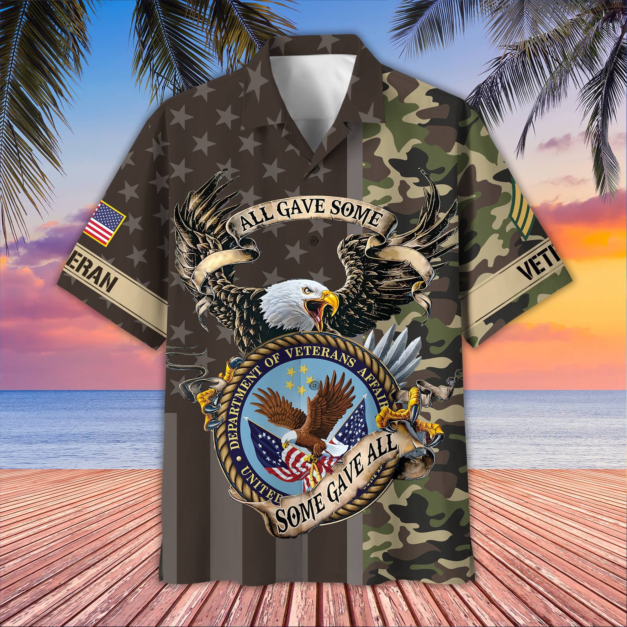 Premium Custom US Veteran Hawaiian Shirt VPVC406507, Gifts For US Veteran, Best Gifts On Father's Day, Armed Forces Day, Independence Day, Veterans Day.